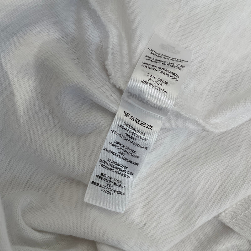 Supreme/T-Shirt/XXL/Cotton/WHT/TWILL APPLIQUE TOP