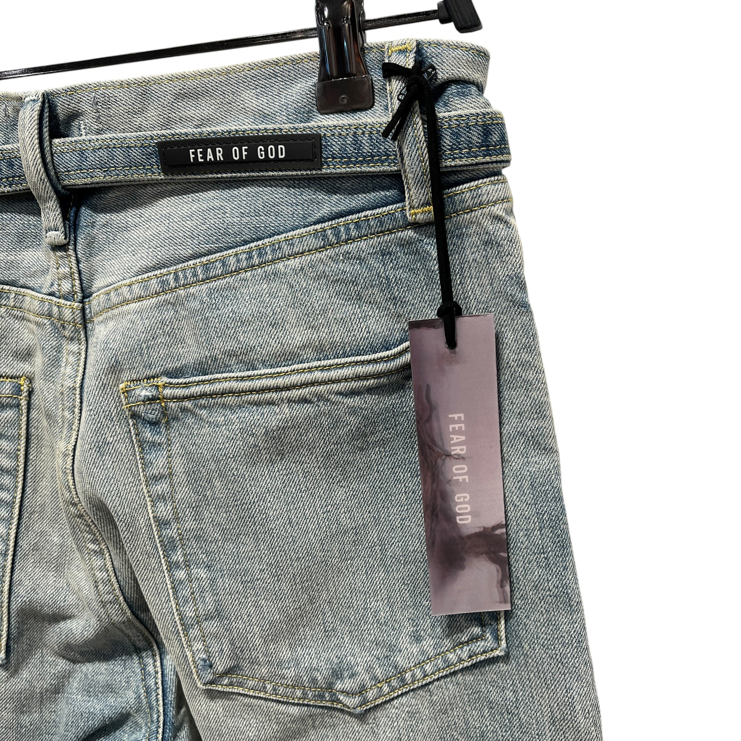 FEAR OF GOD/Straight Pants/29/Denim/BLU/SLIM DOUBLEKNEE BELTED LIGHT view 13