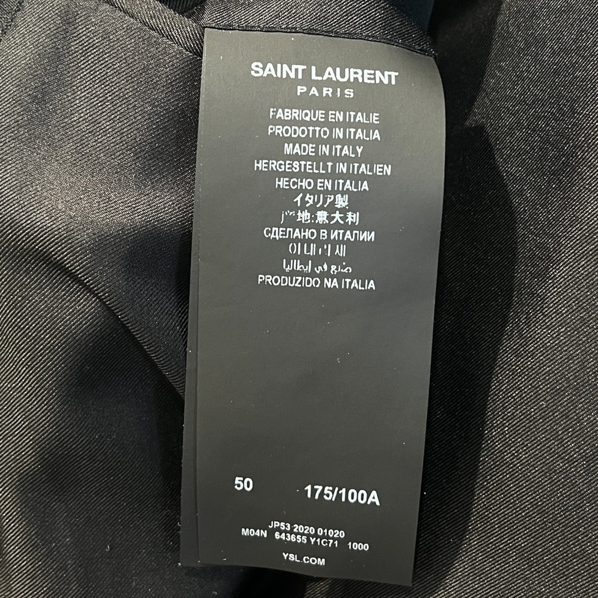 SAINT LAURENT/Coat/50/Wool/BLK/ view 4