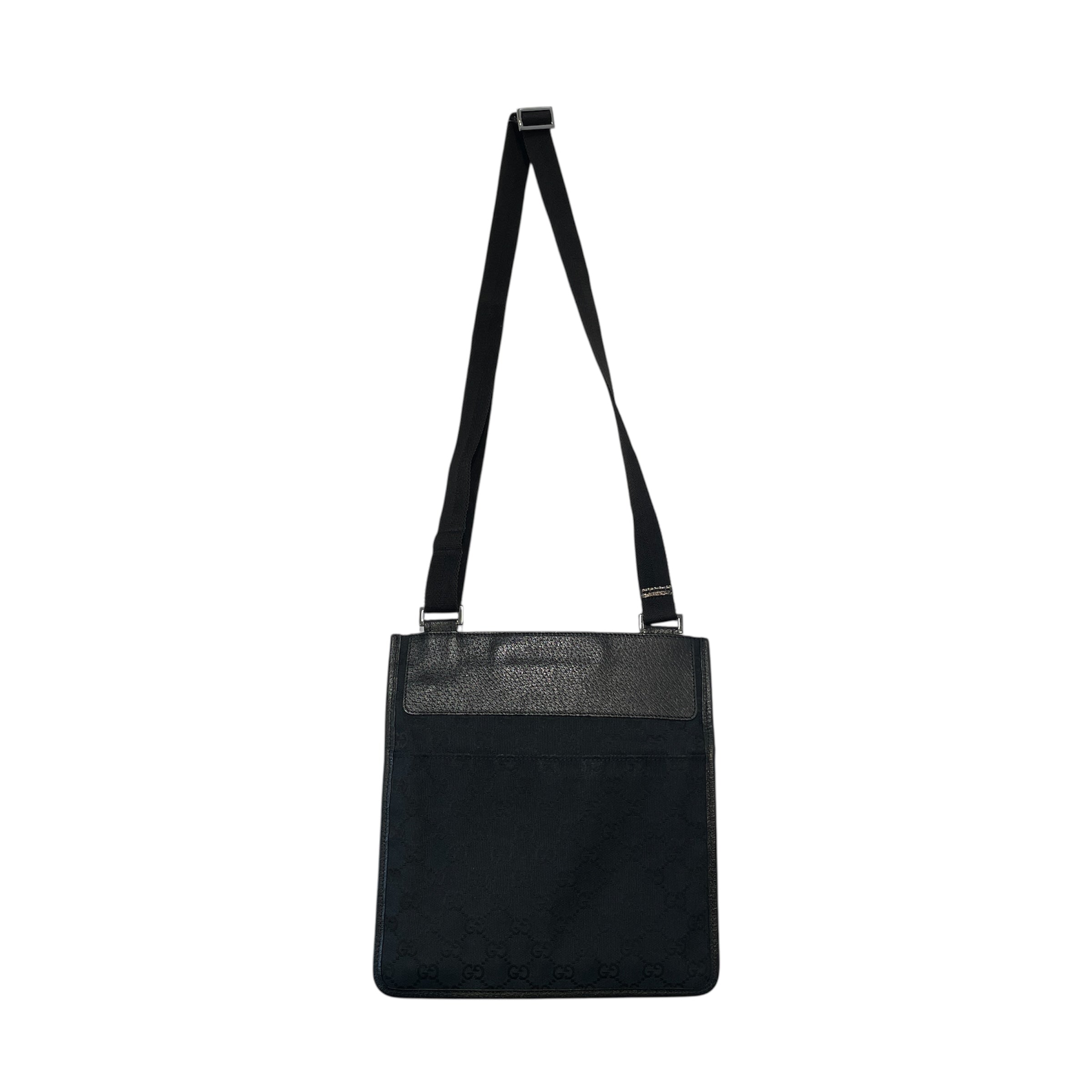 GUCCI/Cross Body Bag/Monogram/Nylon/BLK/Monogram cross body bag view 2