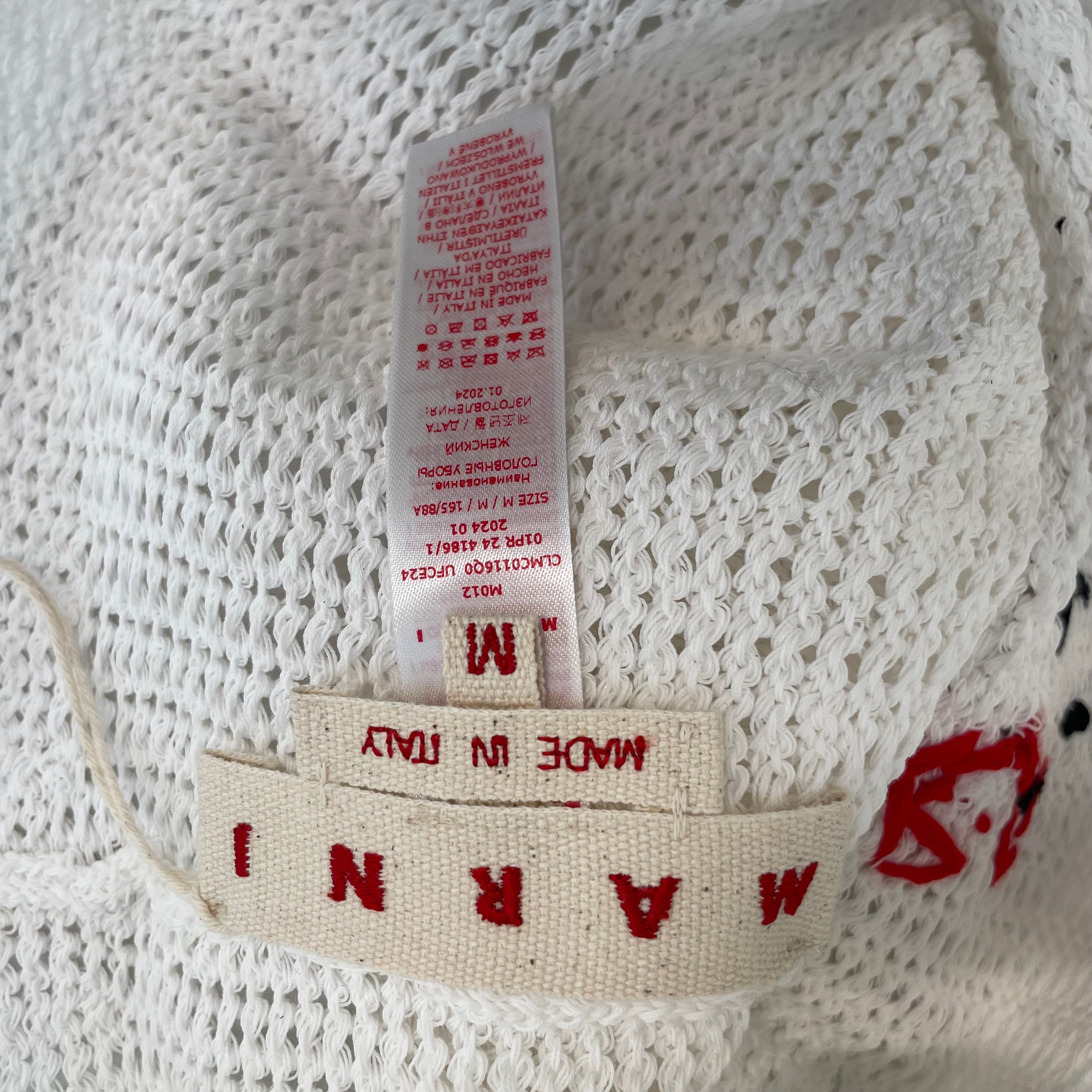 MARNI/Straw Hat/Cotton/WHT/#M012CLM0116Q0UFCE24/FLOWER view 3