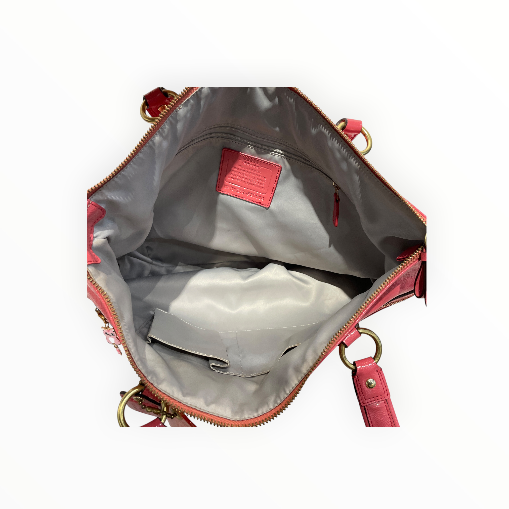 COACH/Tote Bag/Leather/PNK/Poppy Daisy Liquid Gloss view 3