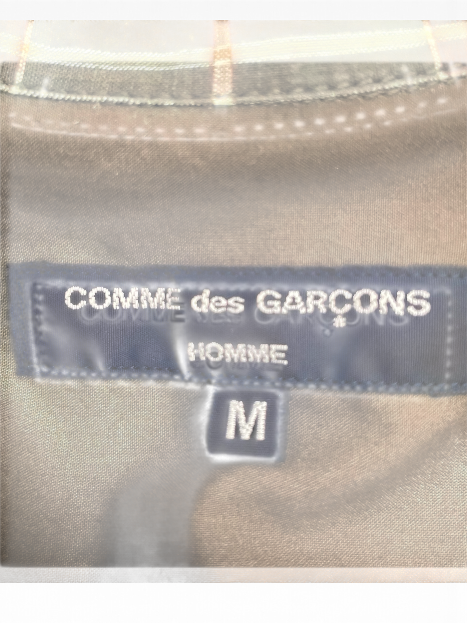 COMME des GARCONS HOMME/Polo Shirt/M/Cotton/GRN/Plaid/HI-B027 view 3