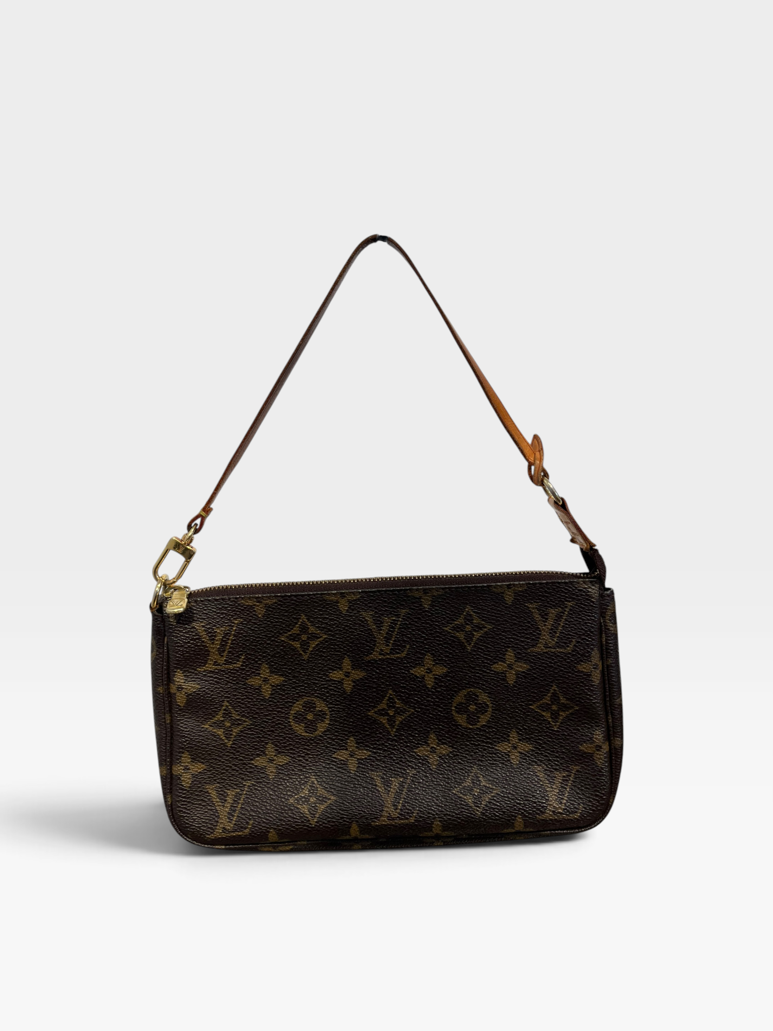 LOUIS VUITTON/Bag/Monogram/Leather/BRW/pochette view 2