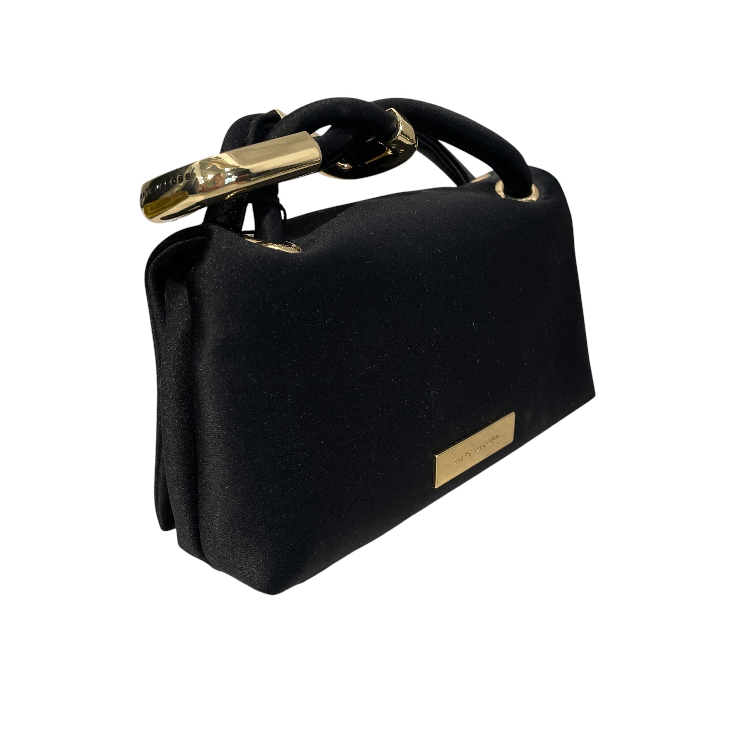 MARC JACOBS/Clutch Bag/BLK/MINI CLUTCH/SATIN/GOLD HARDWEA view 2