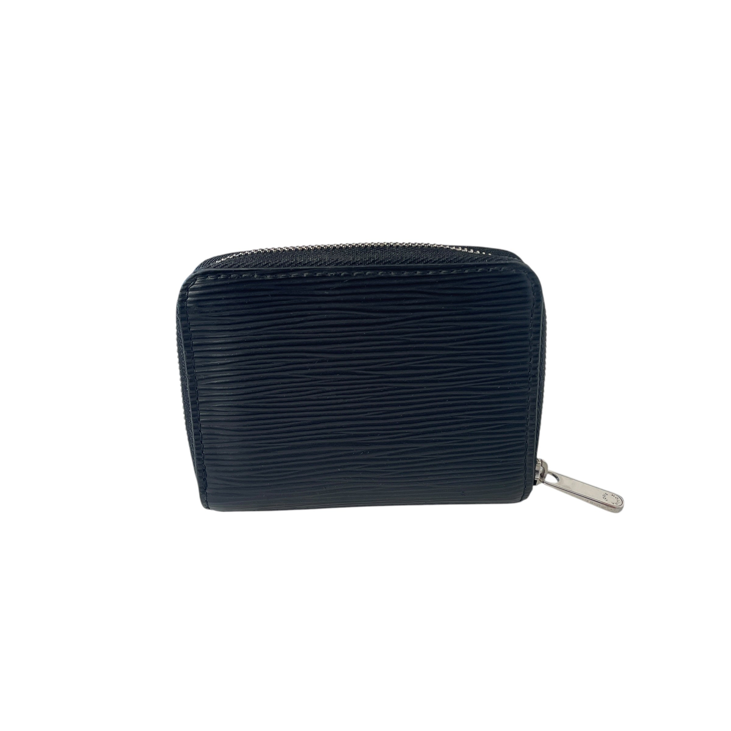 LOUIS VUITTON/Bifold Wallet/Leather/BLK/M's/EPI ZIP WALLET view 6