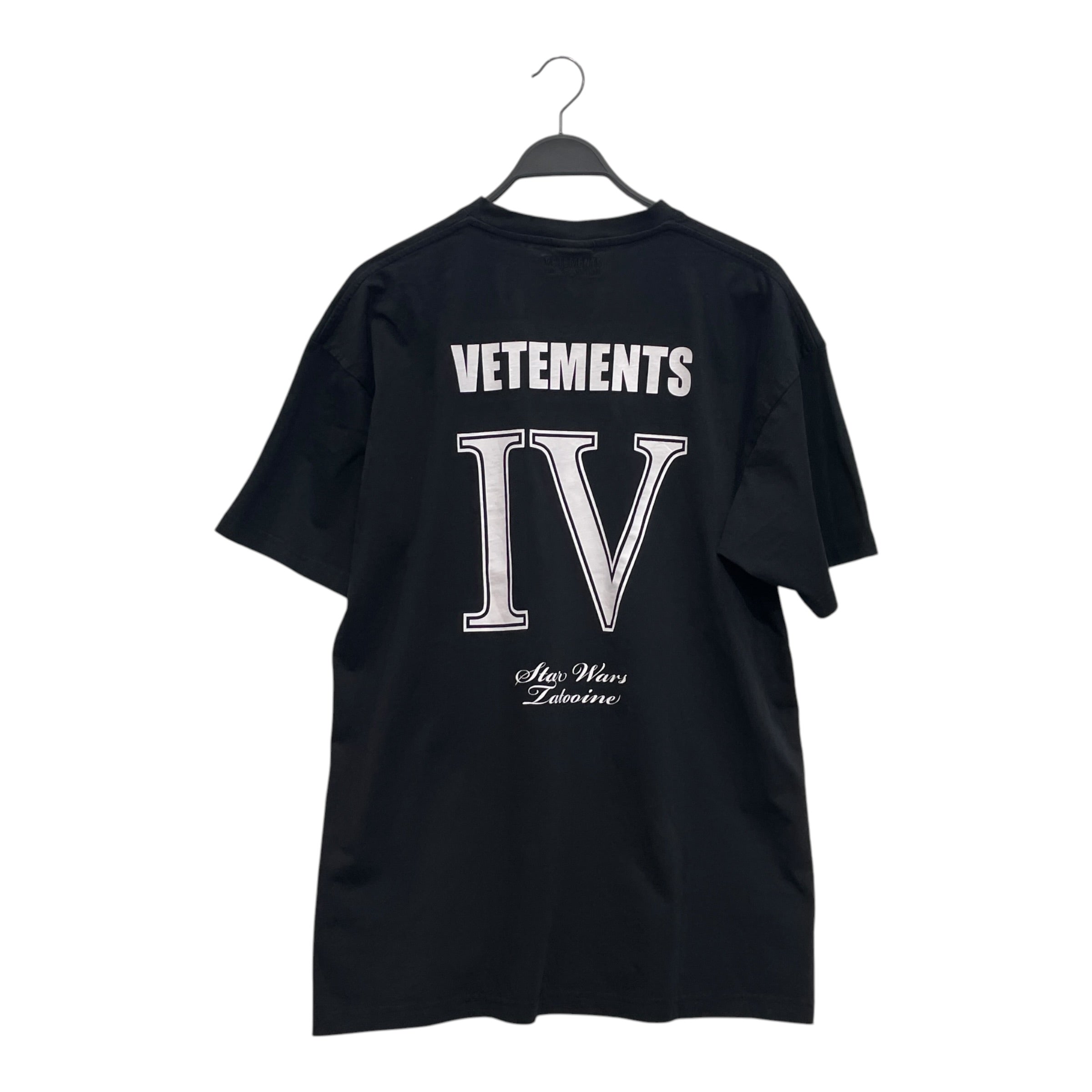 VETEMENTS/starwars/T-Shirt/XS/Cotton/BLK/Graphic/TATOOINE GRAPHIC TEE view 2