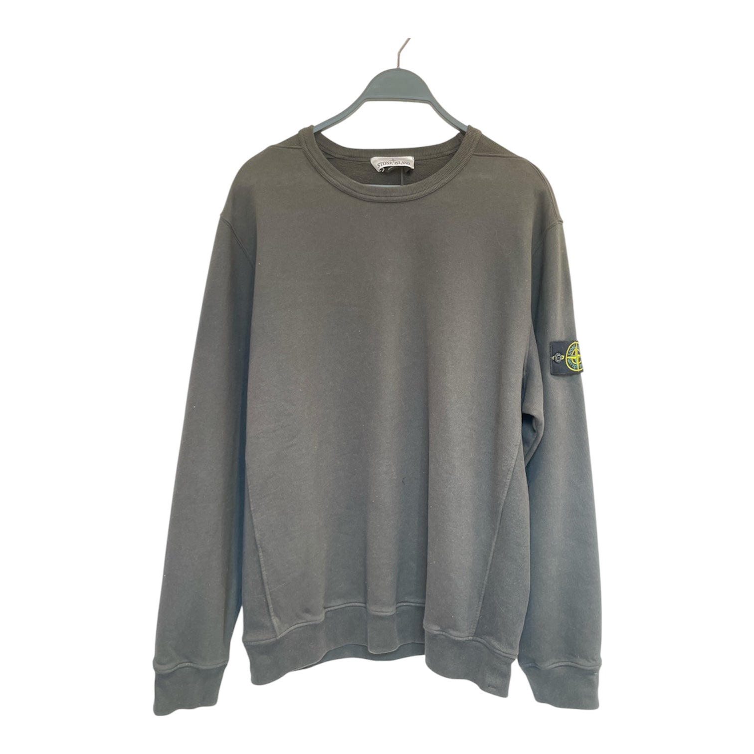 STONE ISLAND/Sweatshirt/XL/Cotton/BLK/basic stone island crew neck view 1