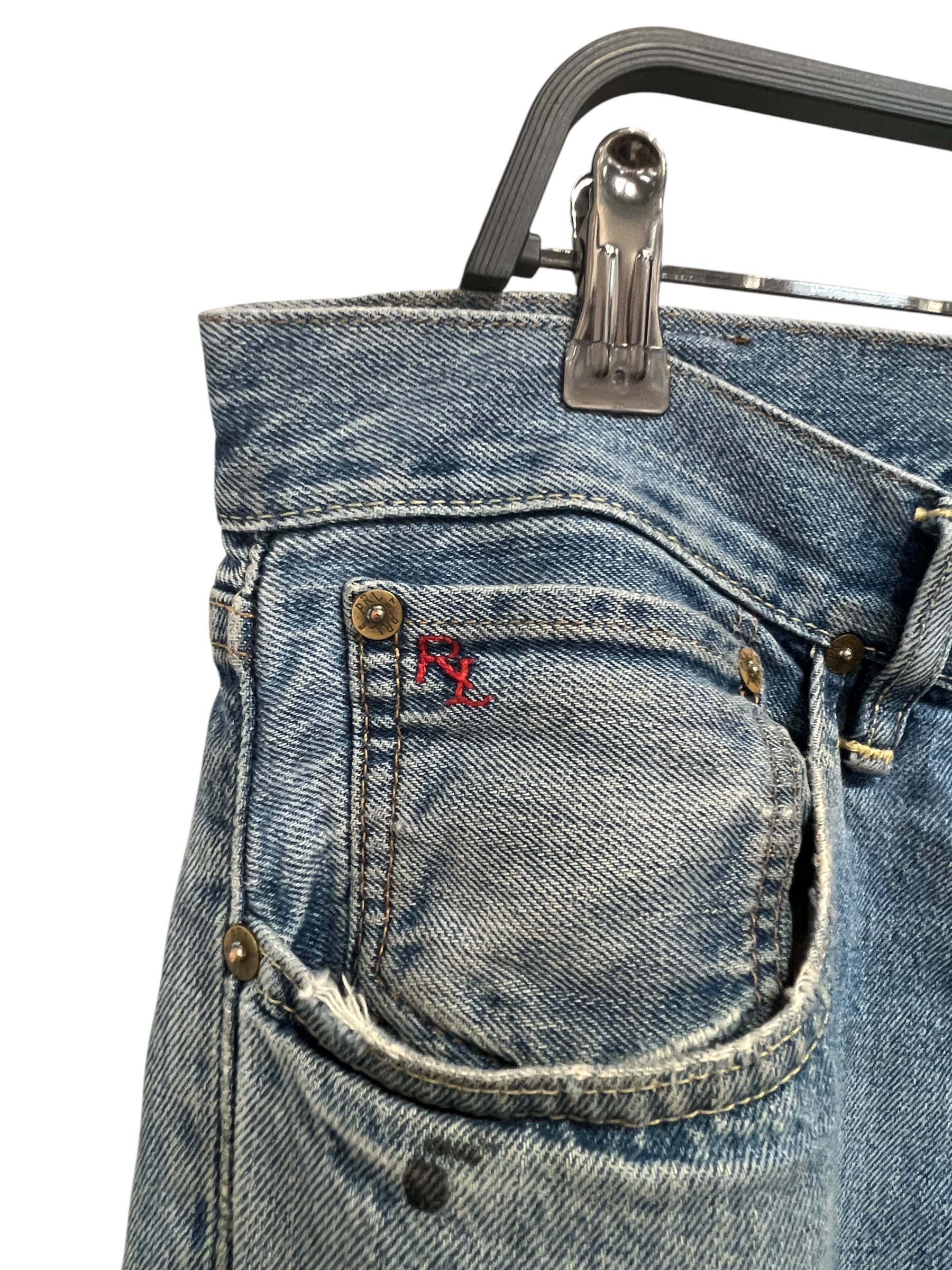 POLO RALPH LAUREN/Straight Pants/33/Denim/BLU/Paint Splatter view 2
