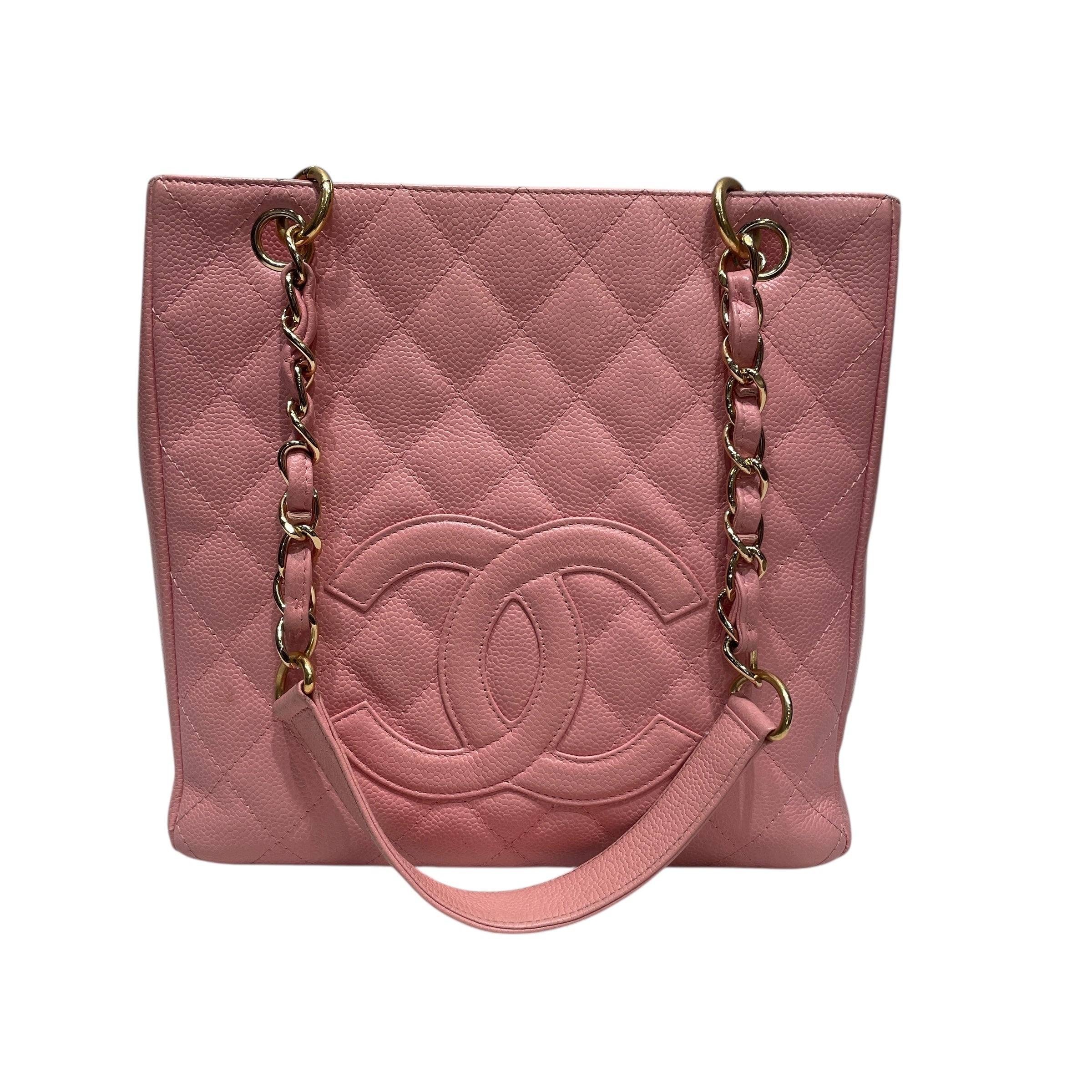 CHANEL/Tote Bag/Leather/PNK/Petite Quilted Tote view 1