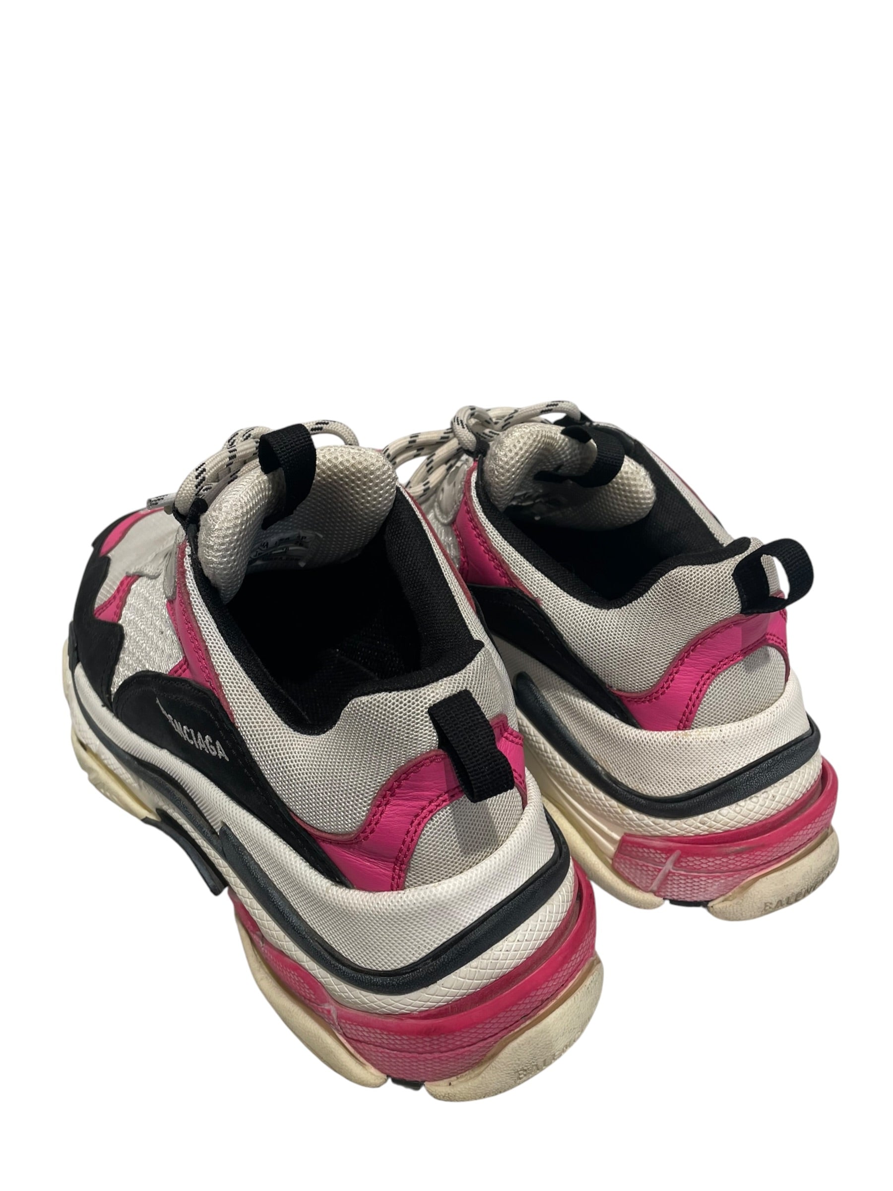 BALENCIAGA/Low-Sneakers/US 9/Polyester/PNK/Triple S view 2
