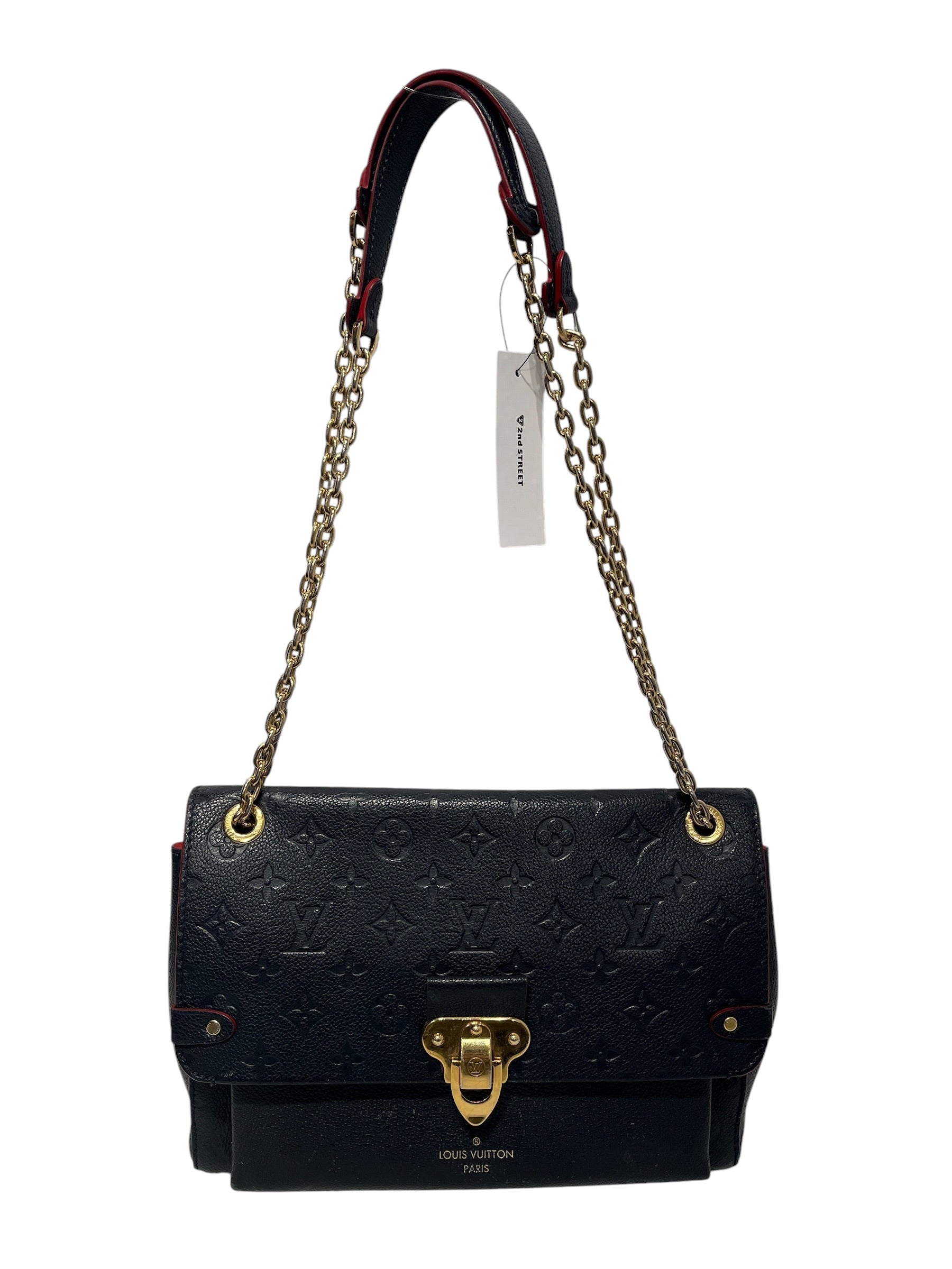 LOUIS VUITTON/Bag/Leather/NVY/VAVIN PM NAVY/RED view 1