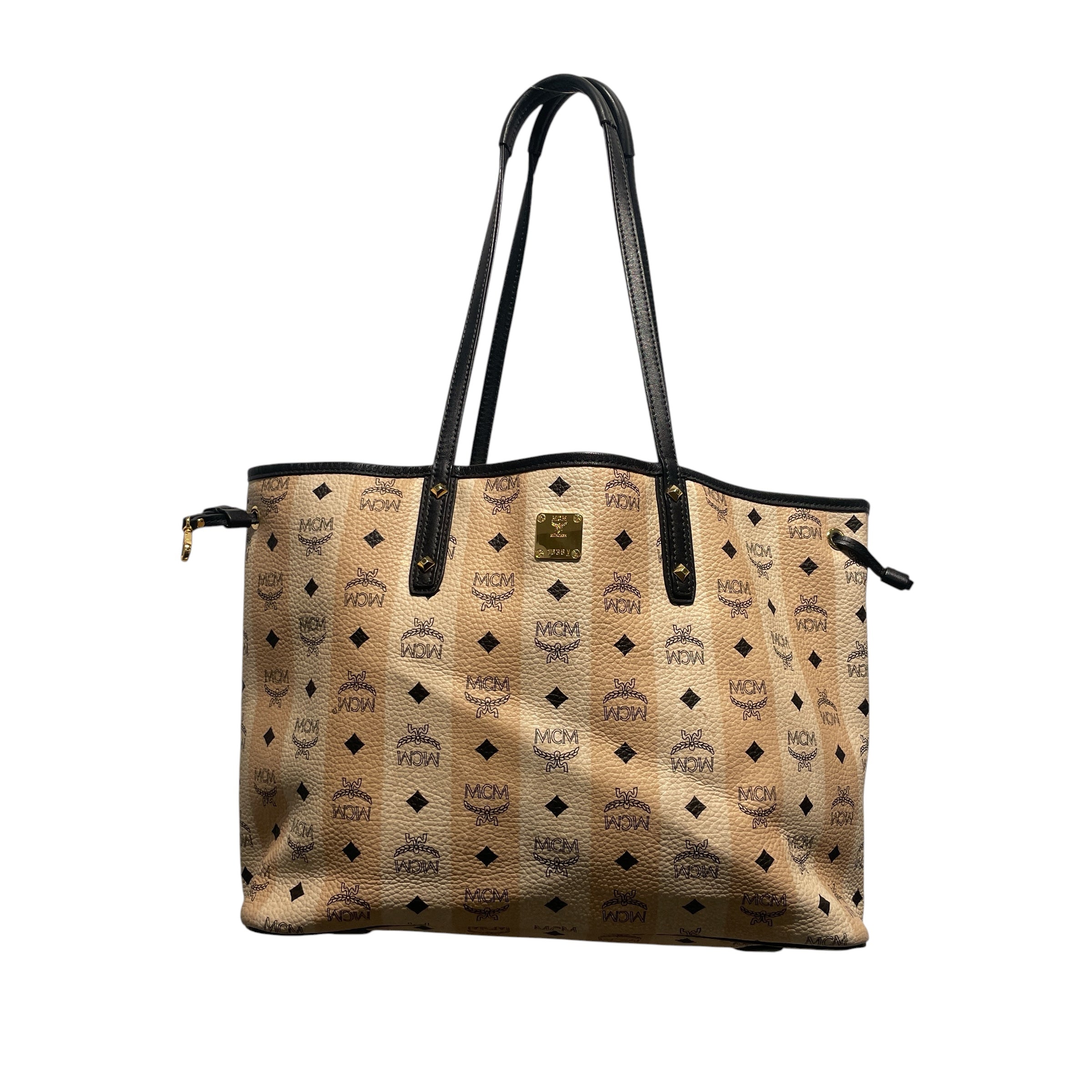 MCM/Tote Bag/Monogram/Leather/BEG/SHOPPER TOTE view 1