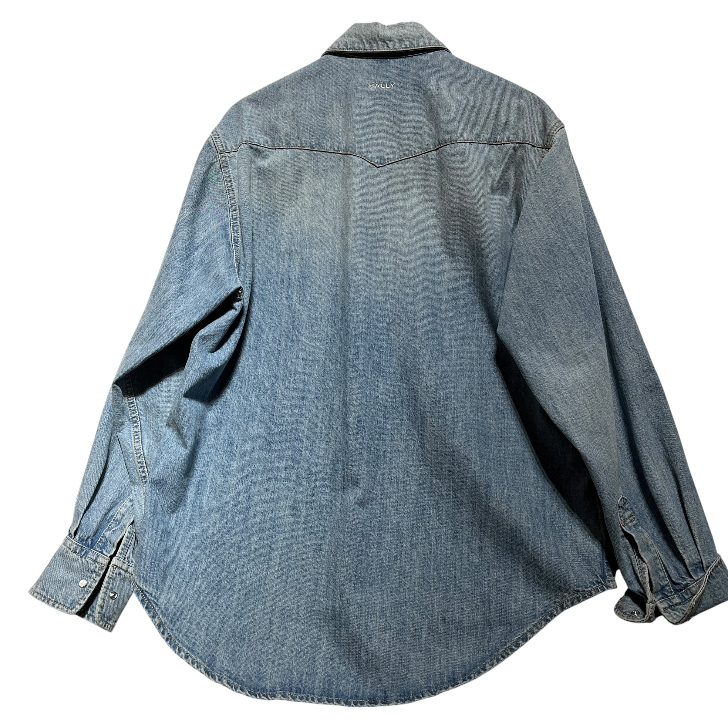 BALLY/LS Shirt/XL/Denim/IDG/MARBLE BUTTONS view 2
