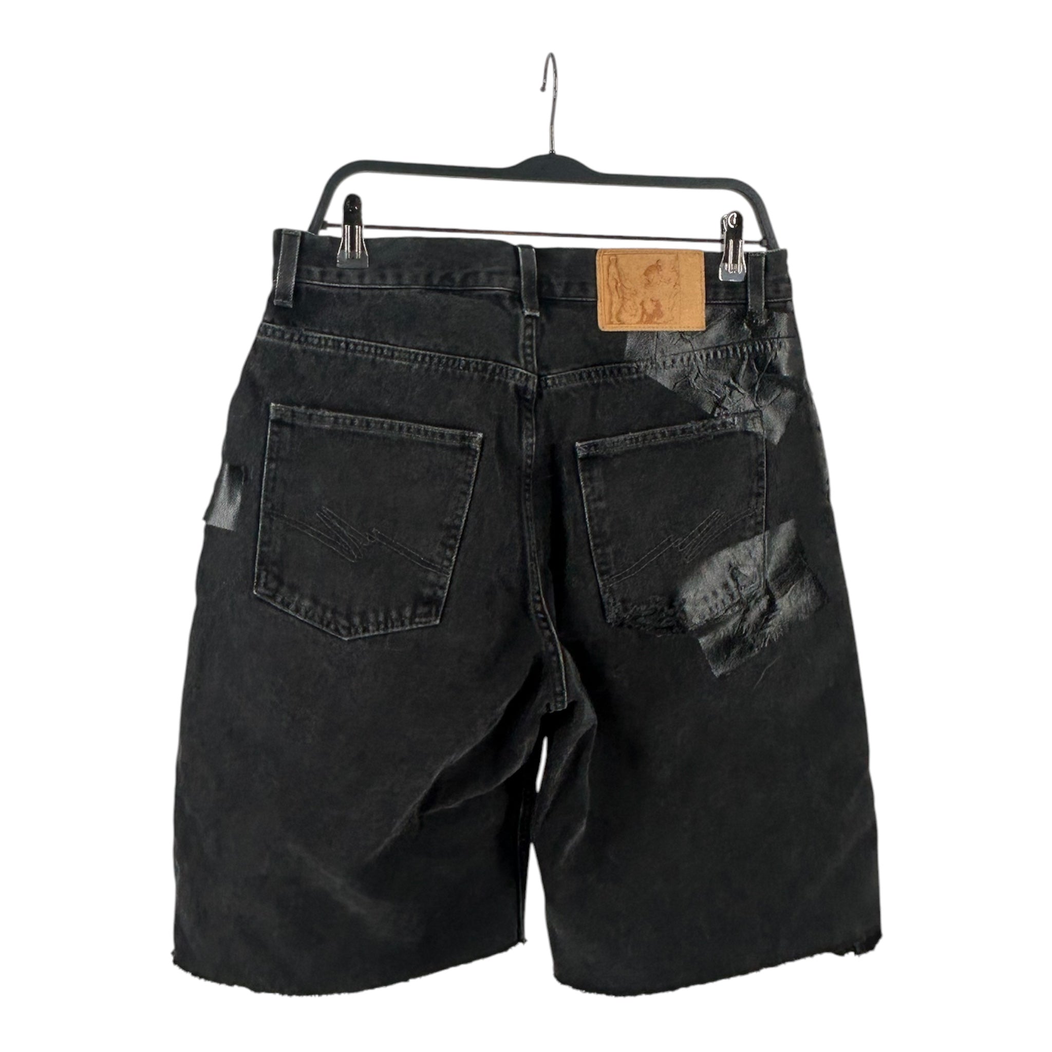 MARTINE ROSE/Shorts/M/Denim/GRY/All Over Print/DUCKTAPE DESIGN ALL OVER view 2