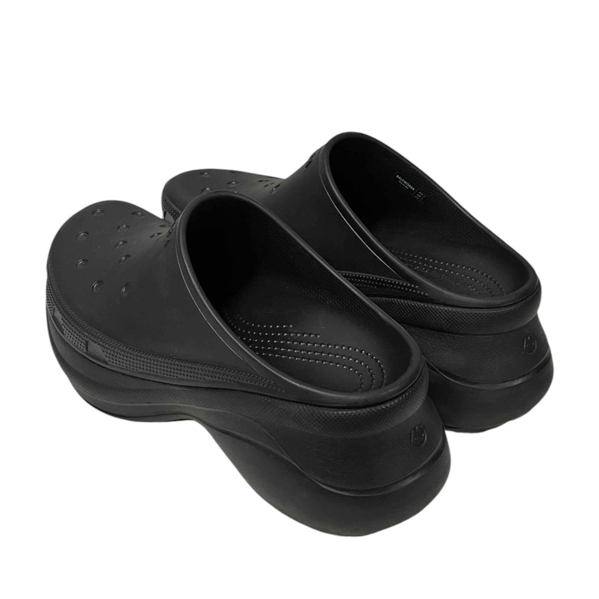 BALENCIAGA/Shoes/EU 40/BLK/Croc Mule view 2