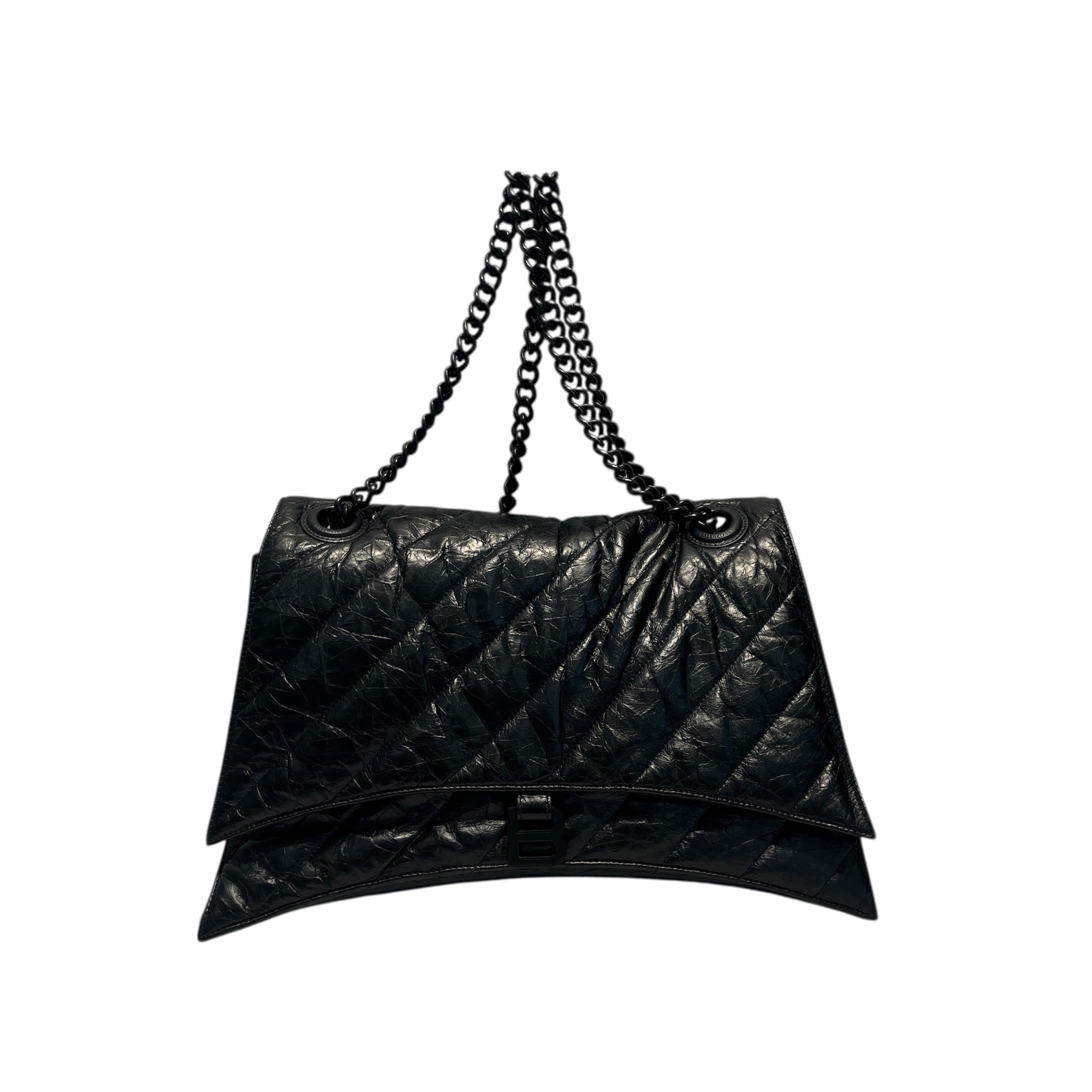 BALENCIAGA/Bag/Lambskin/BLK/LARGE CRUSH QUILTED view 1