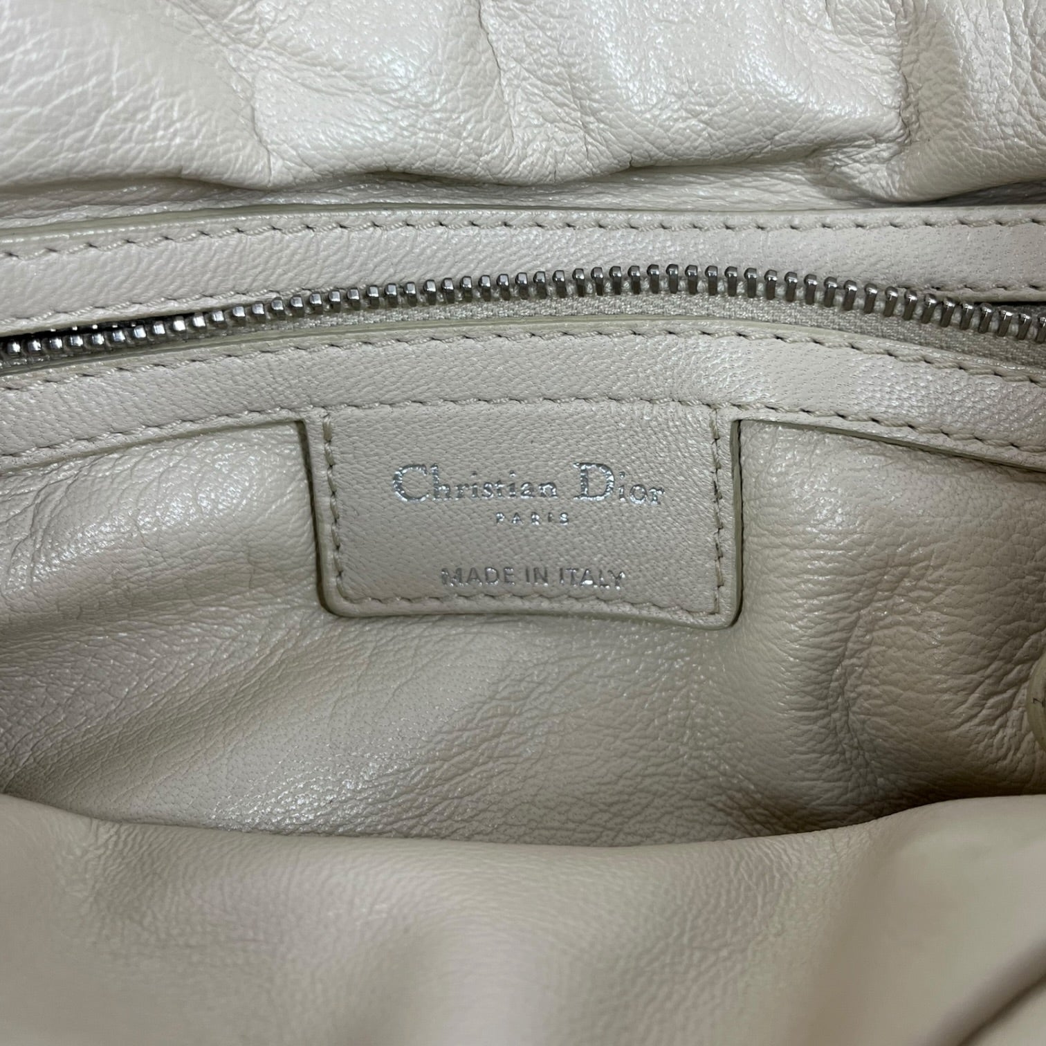 Christian Dior/Hand Bag/Leather/CRM/Delices Gaufre view 5