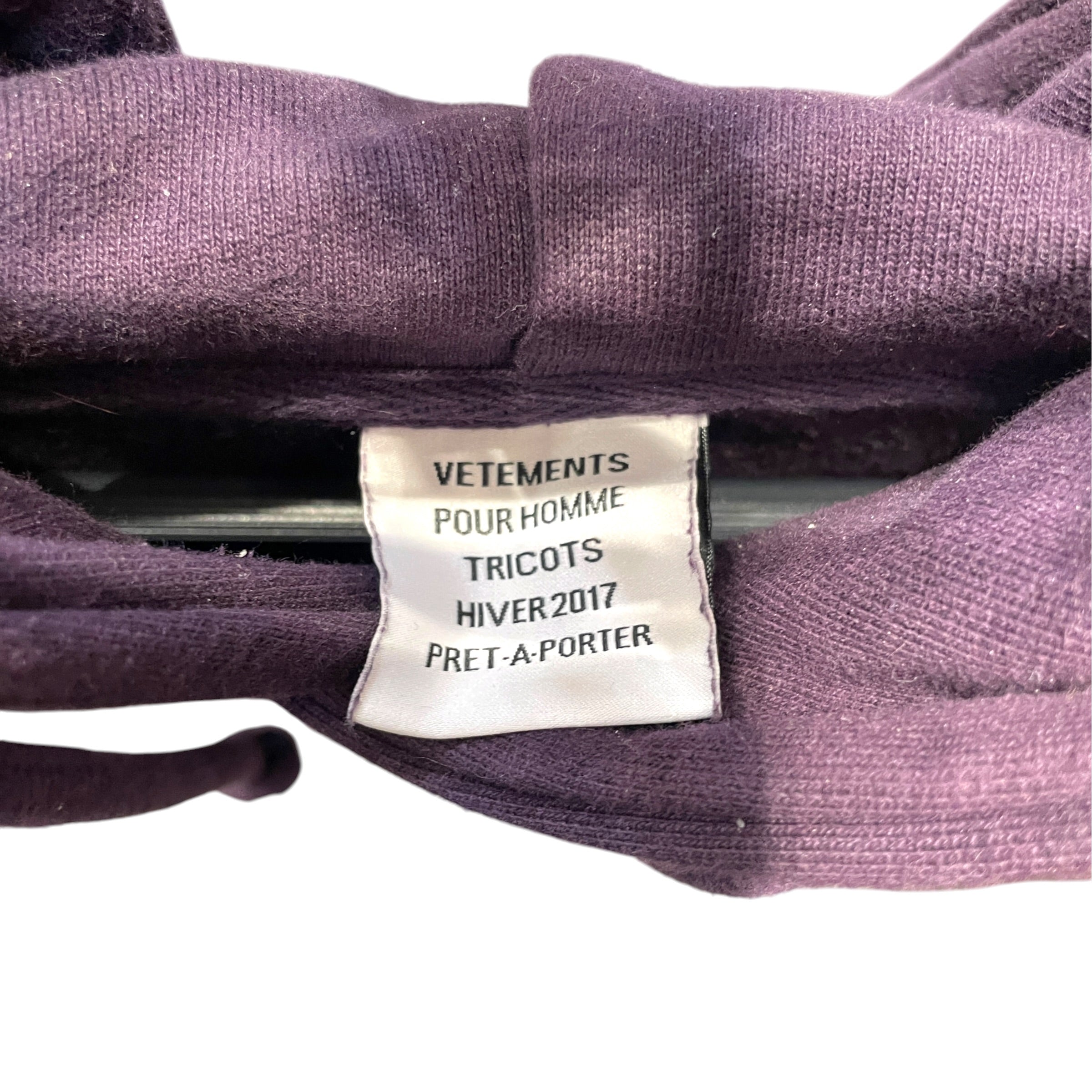 VETEMENTS/Hoodie/S/Graphic/Cotton/PPL/Sexual Fantasies SS17 Hoodie view 3