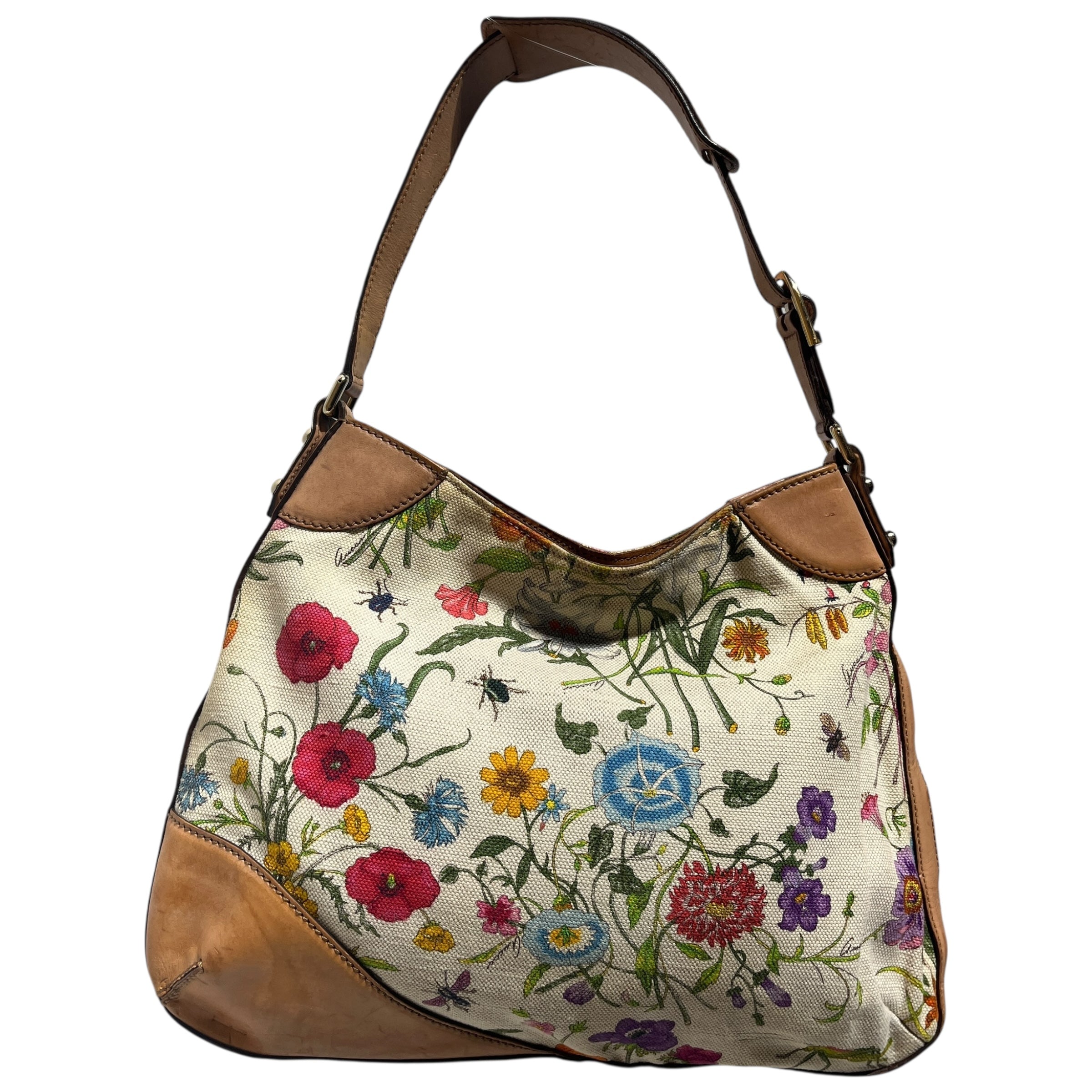 GUCCI/Hand Bag/Floral Pattern/Cotton/CRM/Flora Hasler Small view 2
