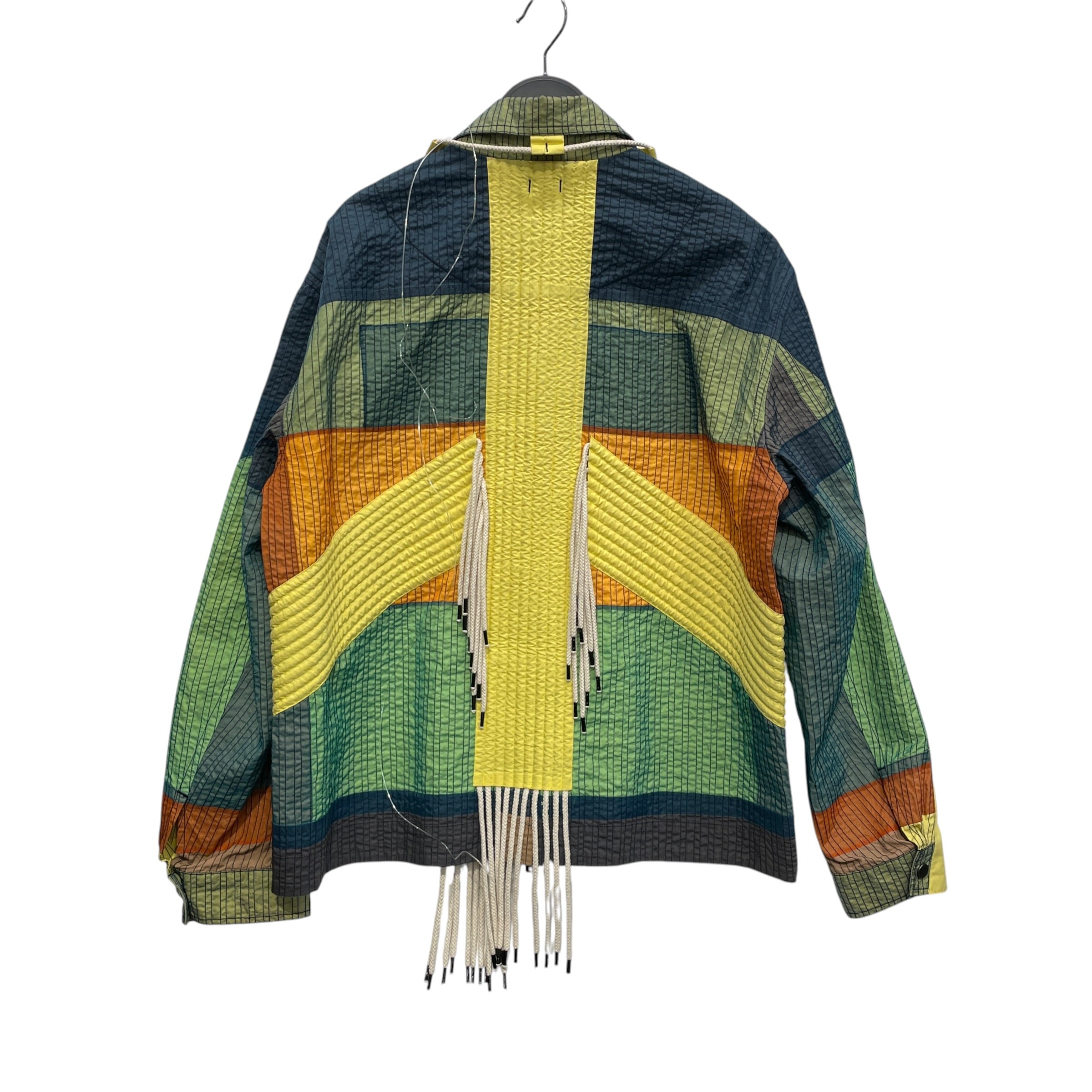 CRAIG GREEN/Windbreaker/L/Nylon/GRN/Stripe/TENT JACKET view 2