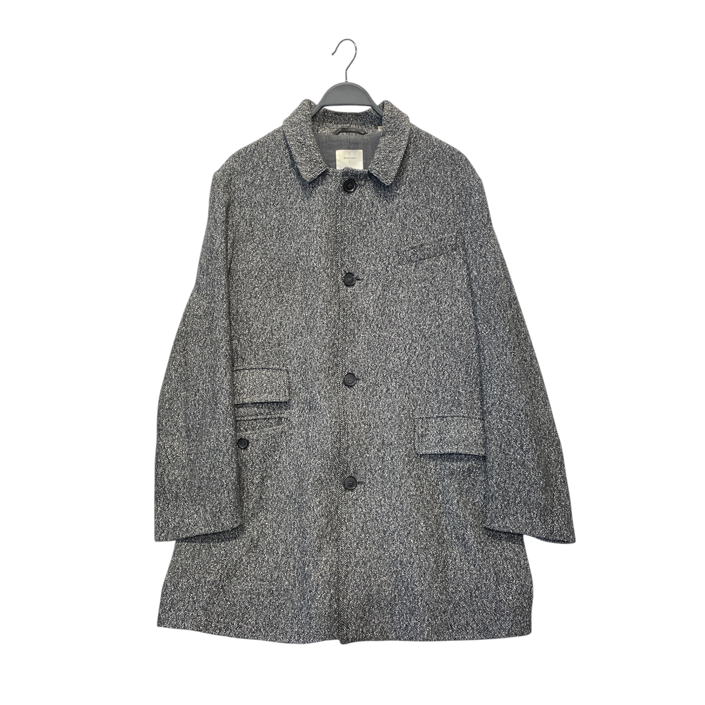 BILLY REID/Coat/L/Wool/GRY/TWEED WOOL COAT view 1