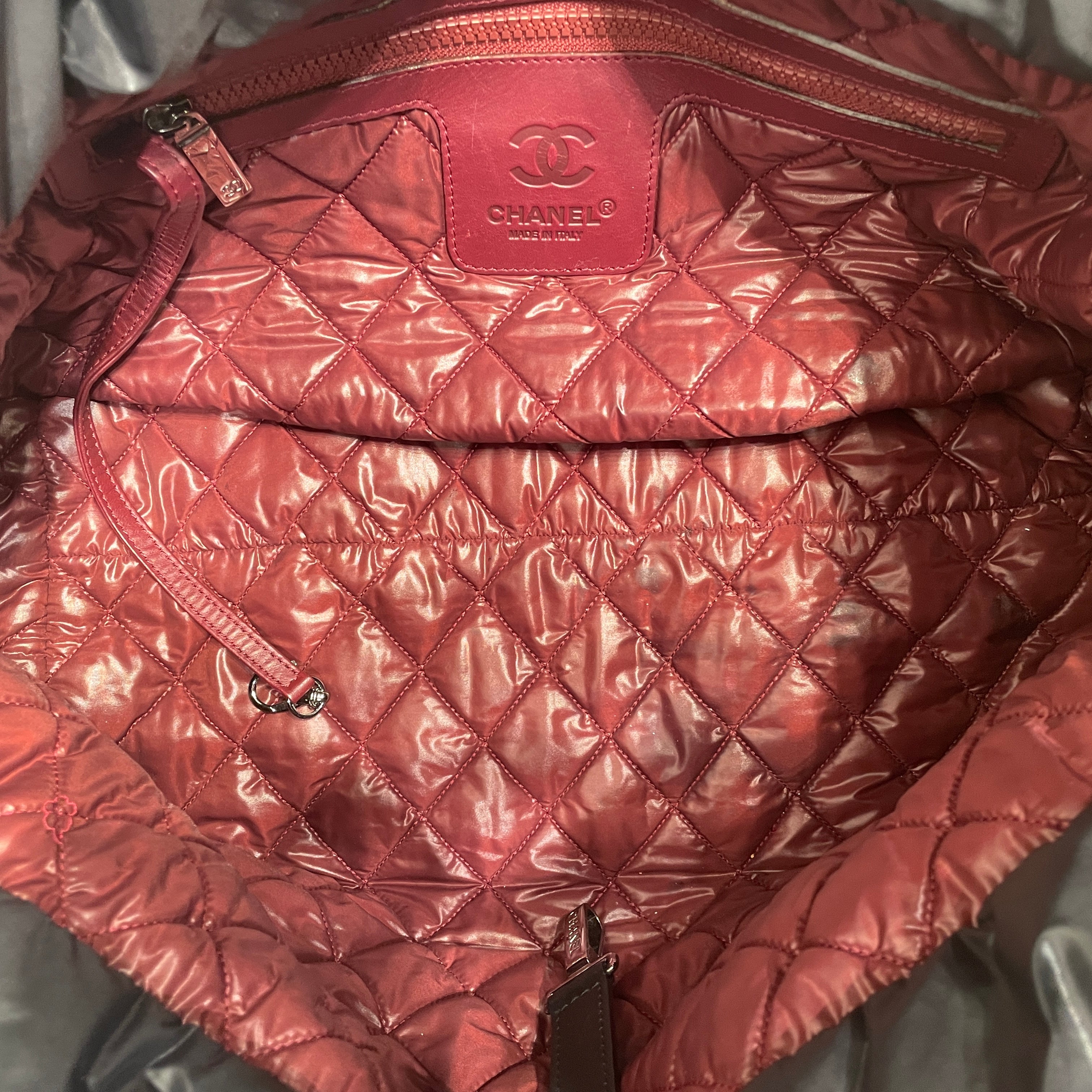 CHANEL/Tote Bag/Nylon/BLK/Coco Cocoon puffer tote view 4