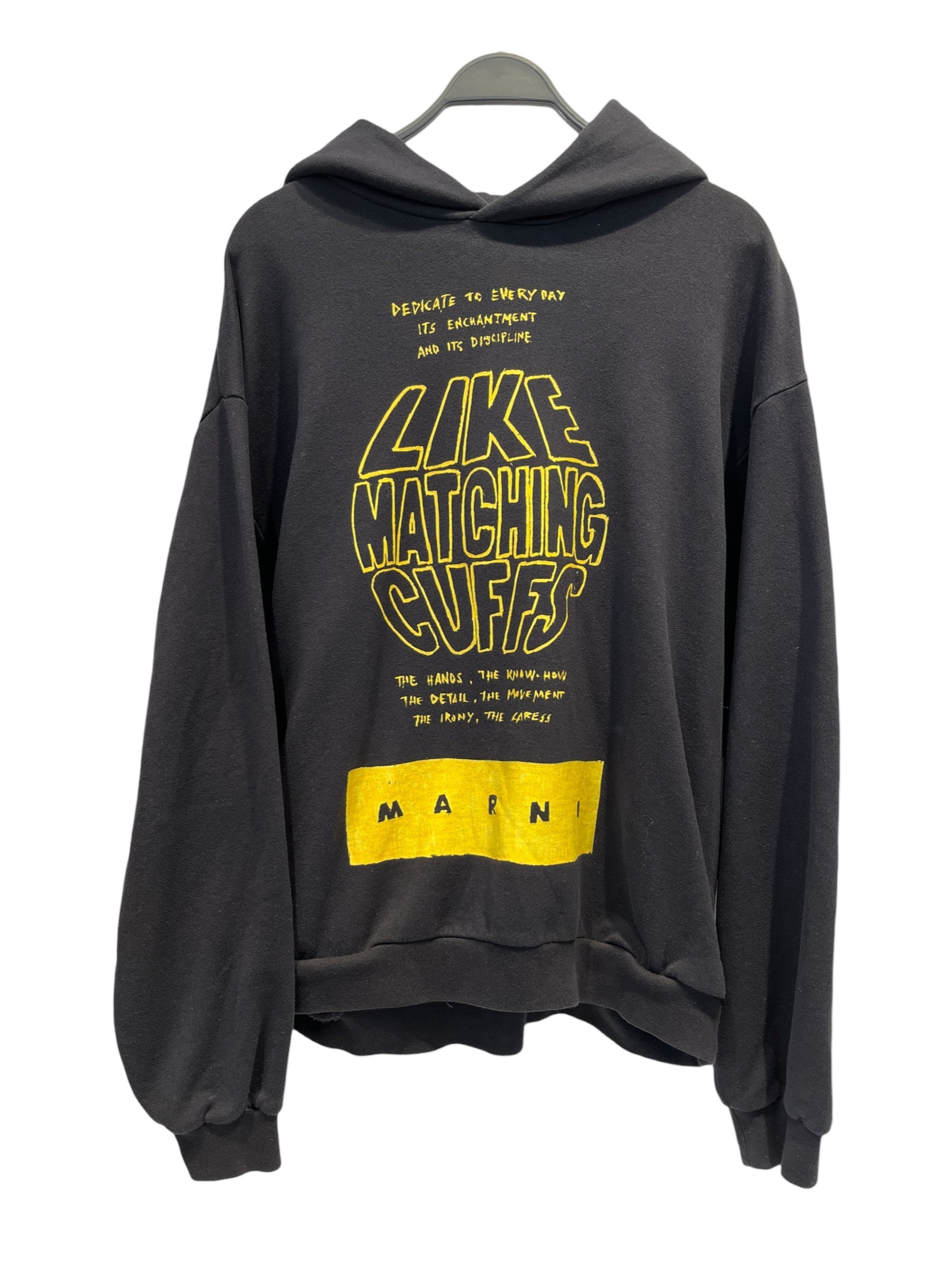 MARNI/Hoodie/L/Cotton/BLK/ view 1
