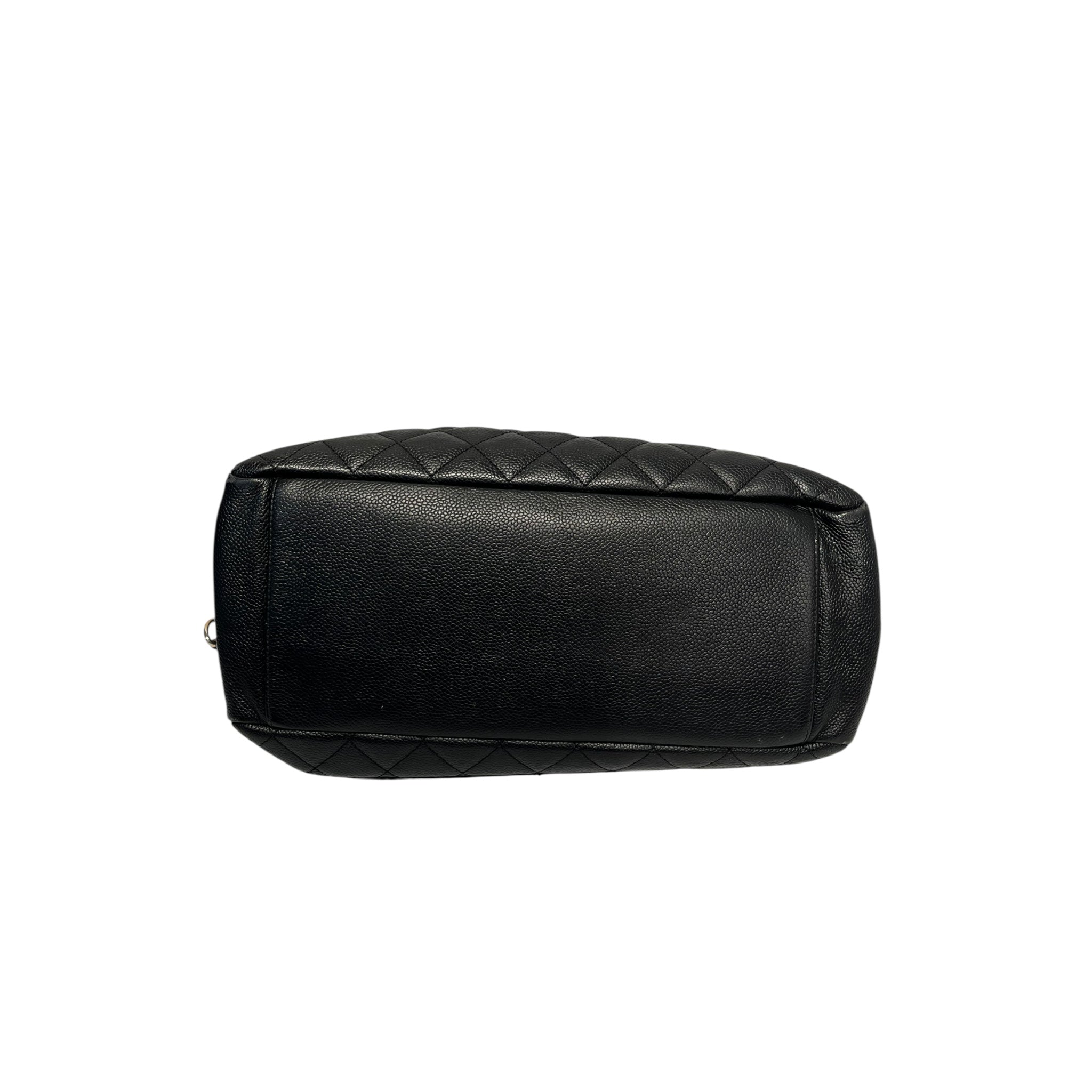 CHANEL/Hand Bag/Leather/BLK/caviar grand shoppig tote view 3