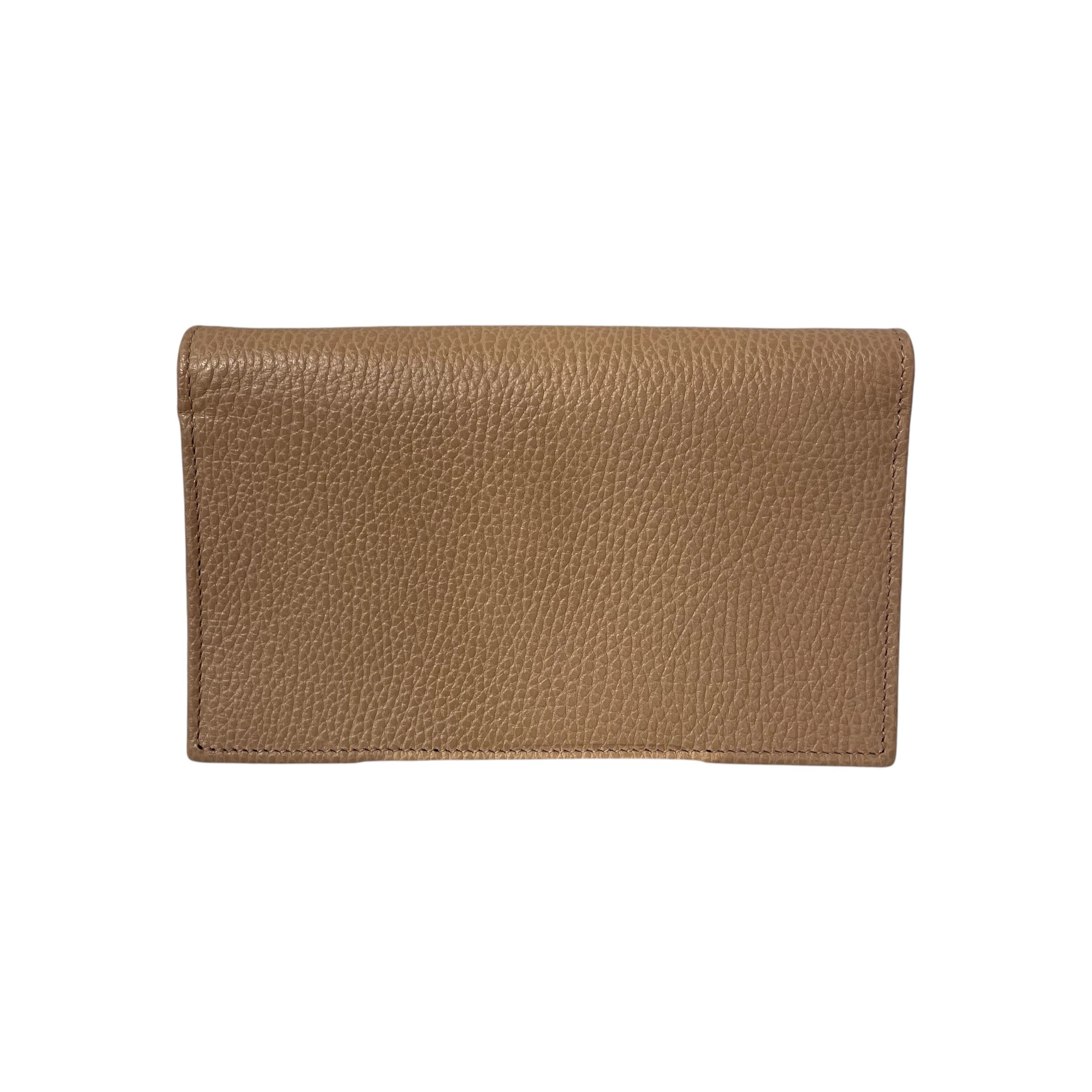 GUCCI/Cross Body Bag/Leather/BEG/Interlocking wallet on chain view 4