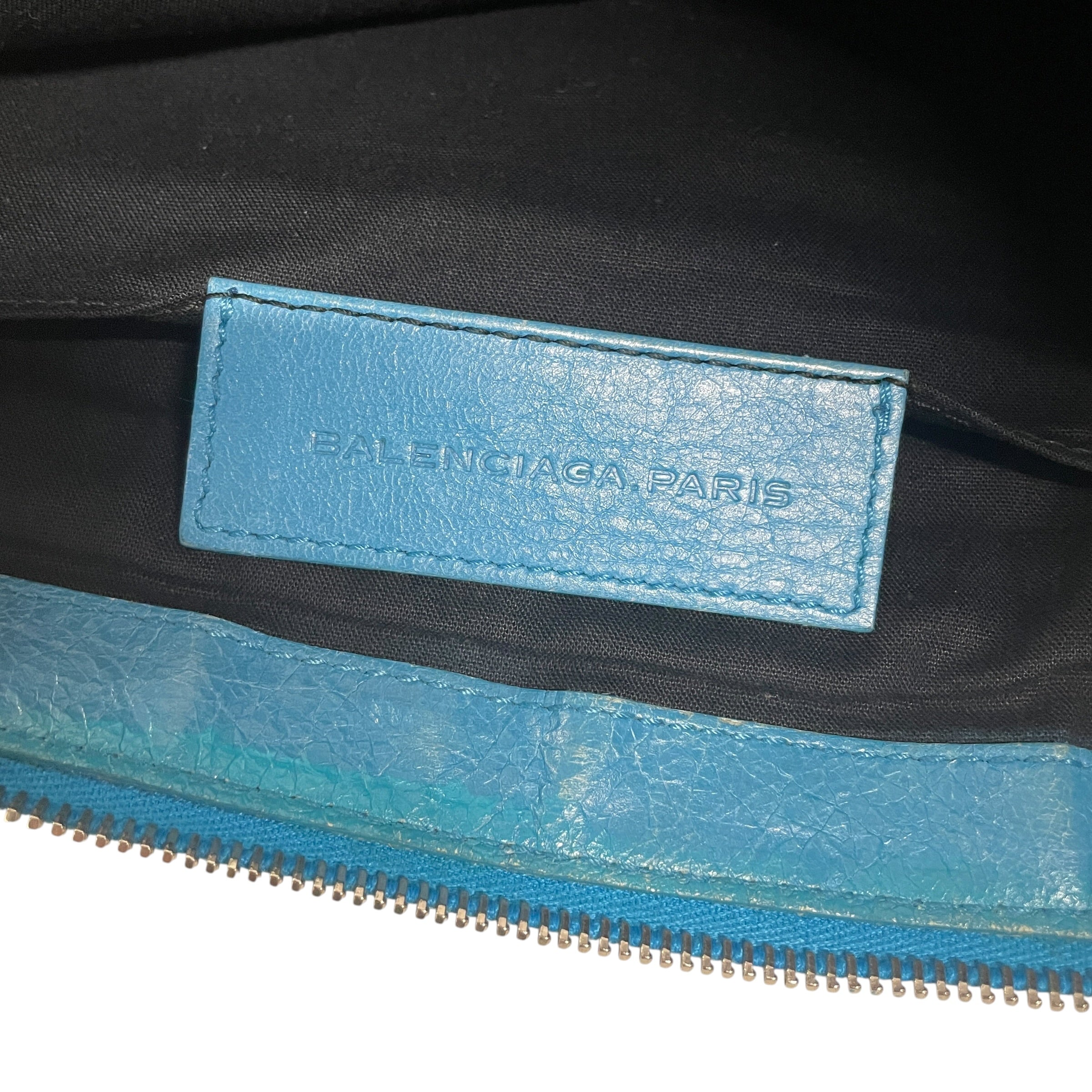 BALENCIAGA/Clutch Bag/Leather/BLU/CLUTCH MOTORCROSS view 4