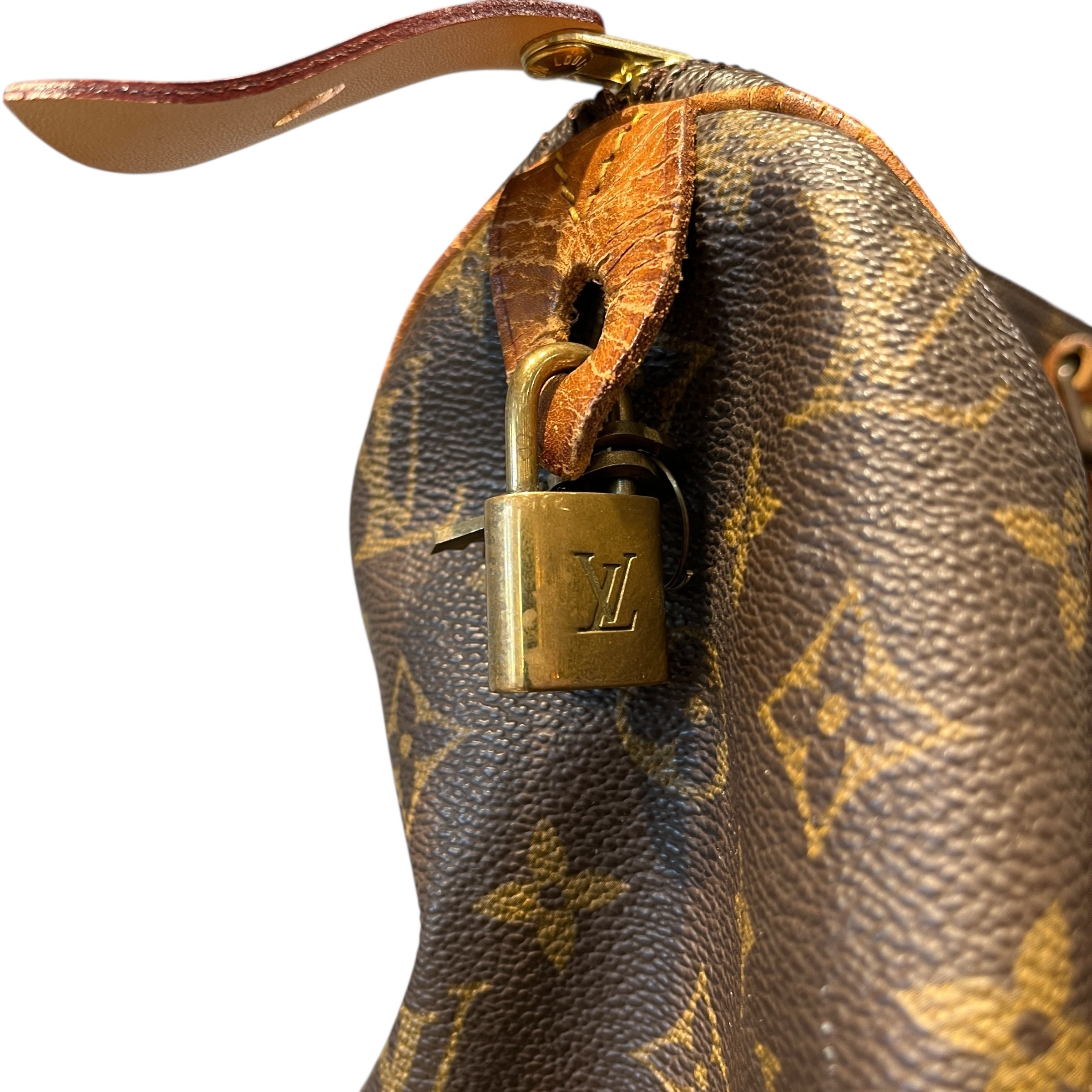 LOUIS VUITTON/Hand Bag/Monogram/Leather/BRW/SPEEDY 40 view 7