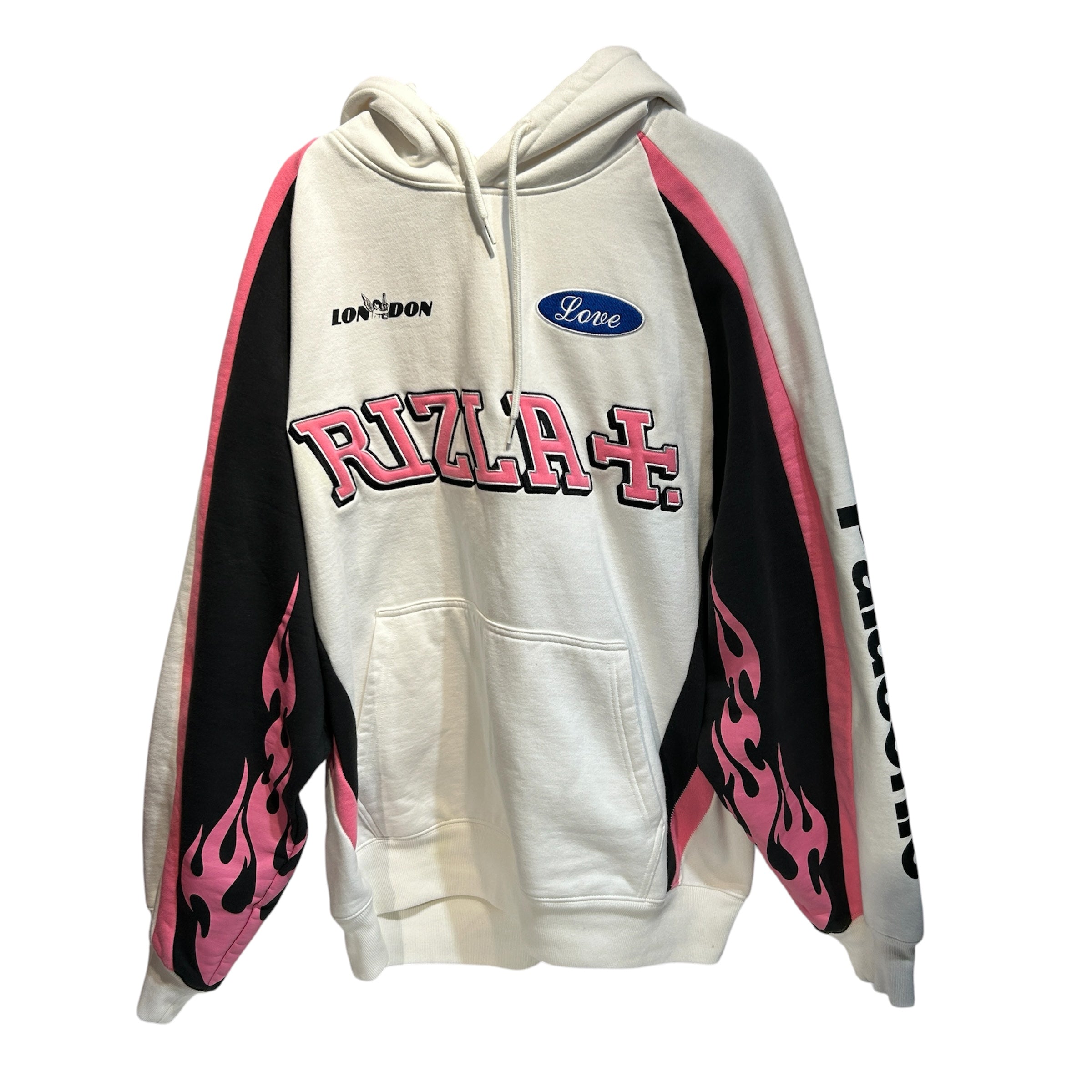 PALACE/Hoodie/XL/All Over Print/Cotton/WHT/Rizla Flame Hoodie view 1