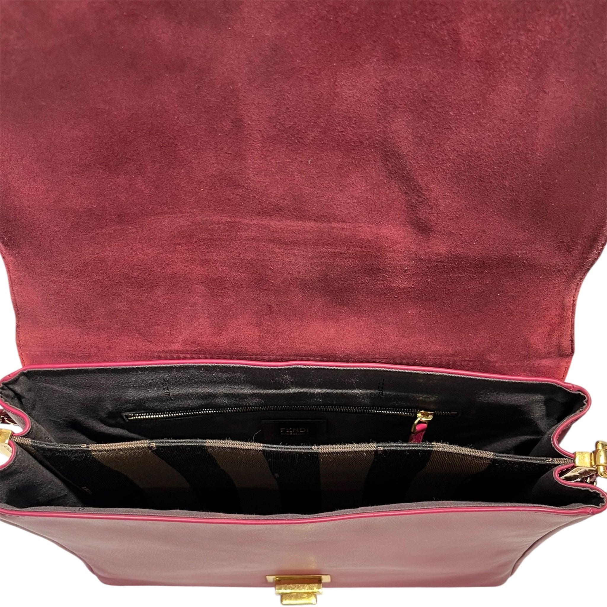 FENDI/Clutch Bag/Leather/RED/ view 4
