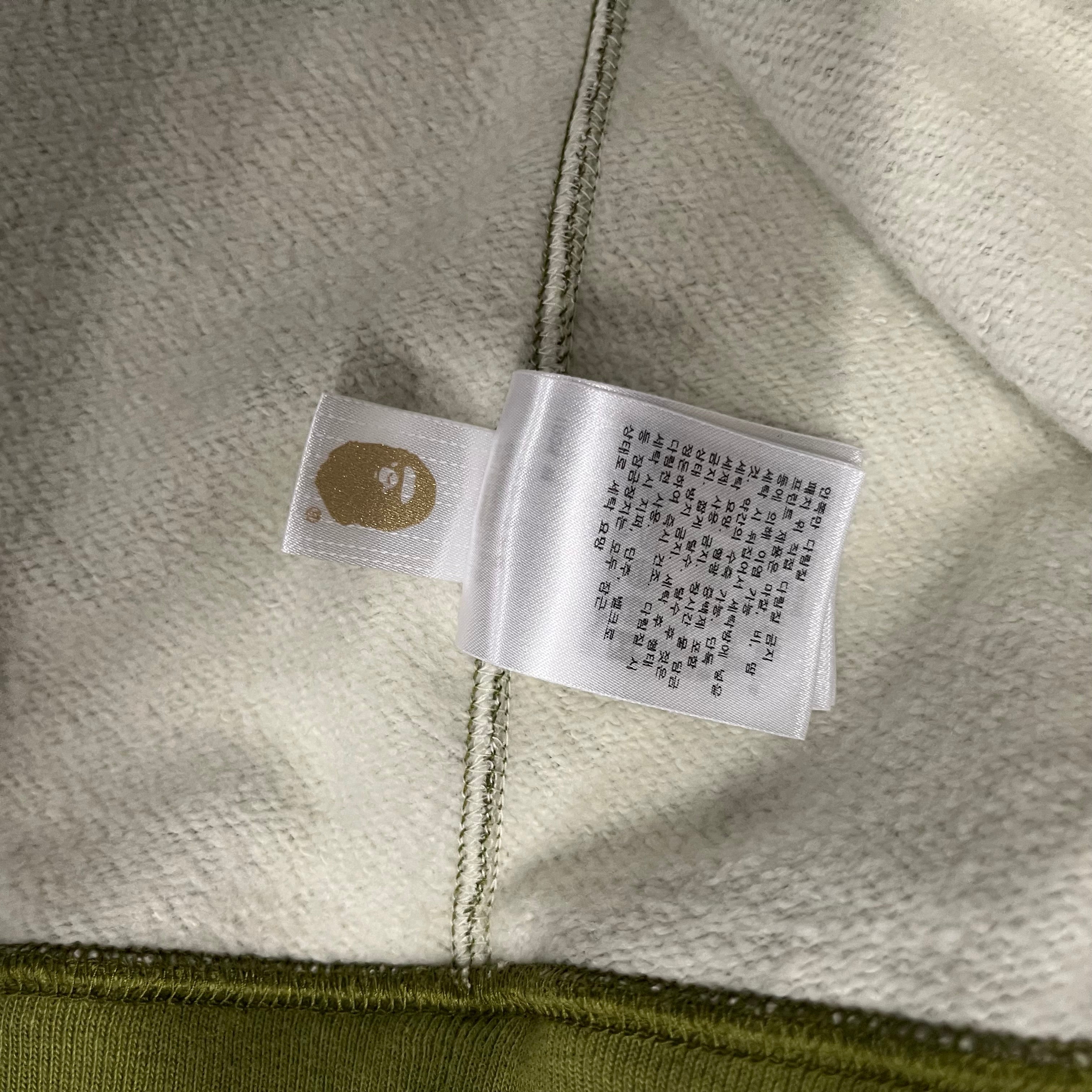 A BATHING APE/Zip Up Hoodie/XXL/Camouflage/Cotton/GRN/digi camo shark zip view 10