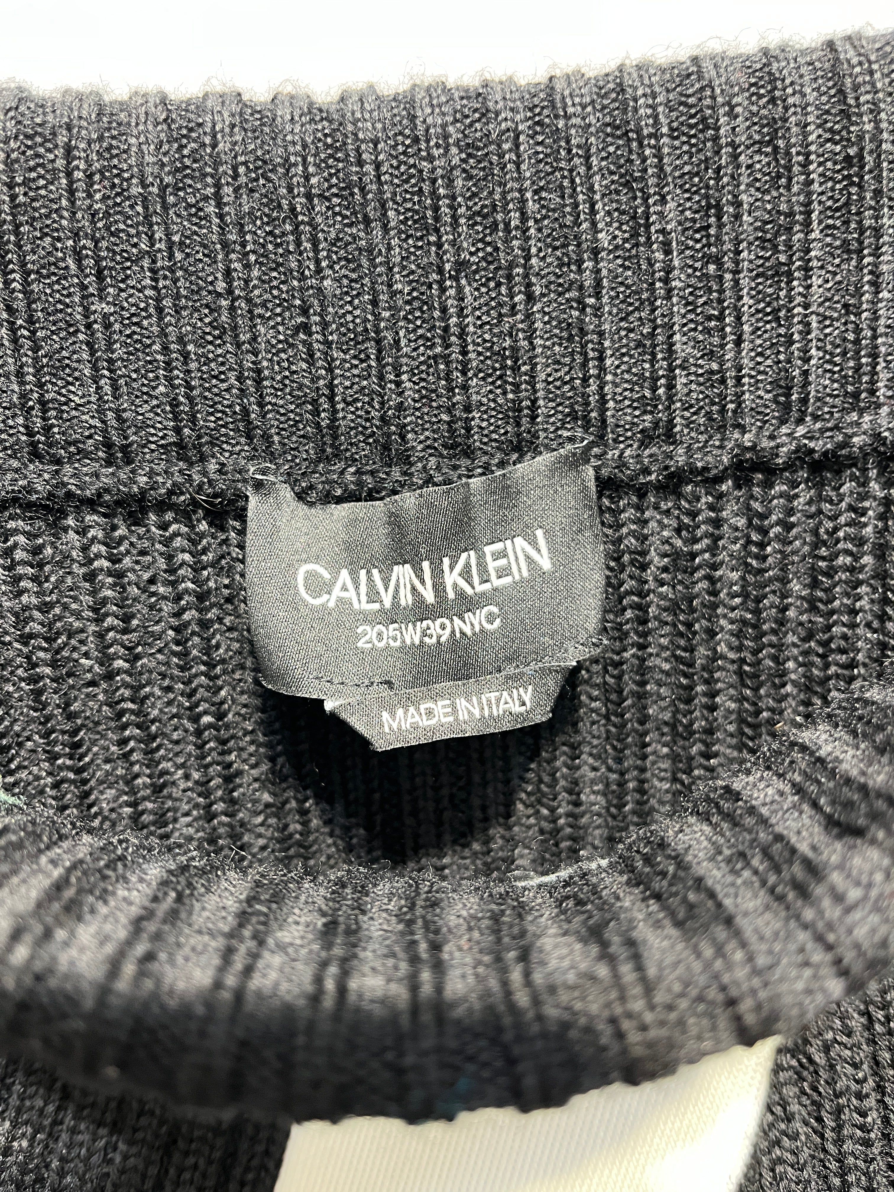 Calvin Klein 205W39NYC/Skirt/XS/Wool/BLK/WHITE DIAGONAL STRIPE view 3