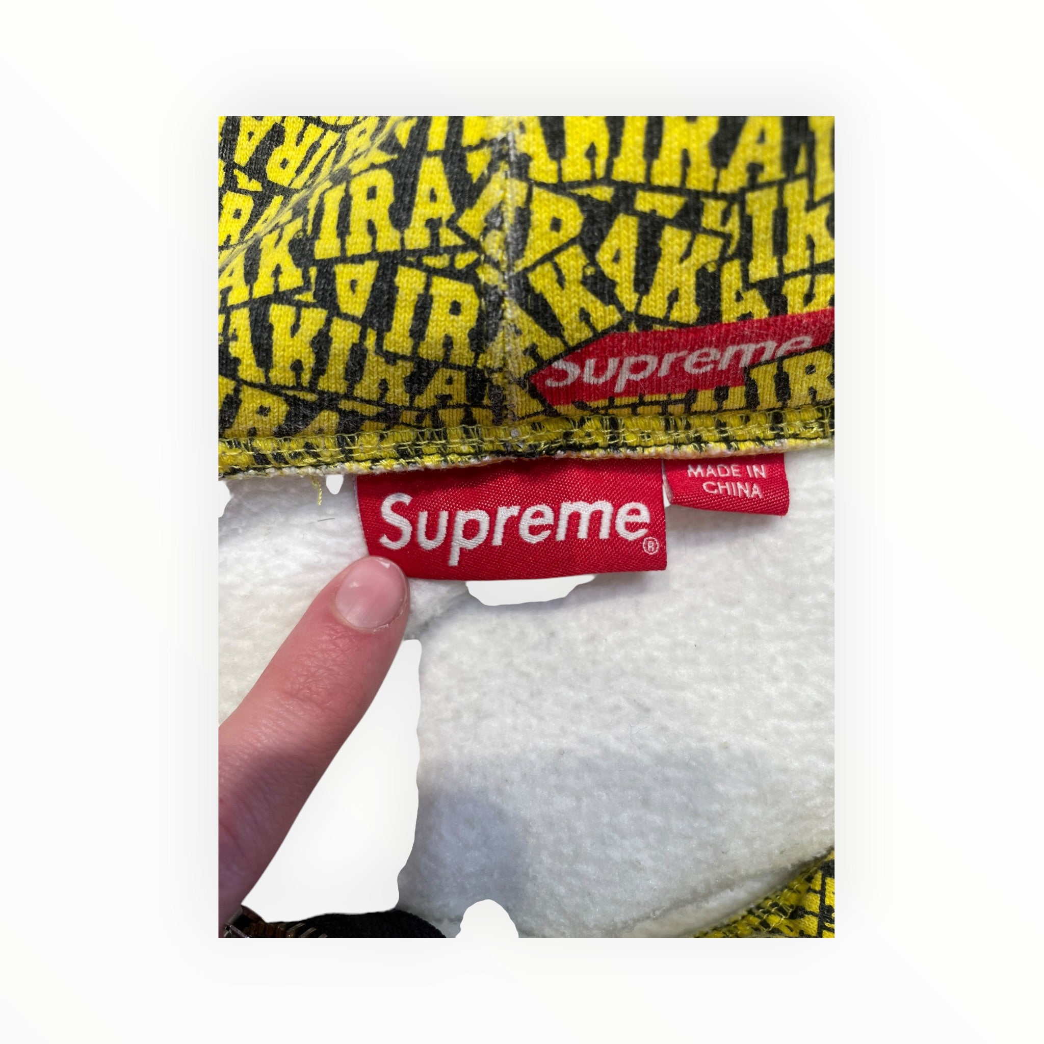 Supreme/IRAK/Zip Up Hoodie/S/All Over Print/Cotton/YEL/Supreme x Irak zip up view 3