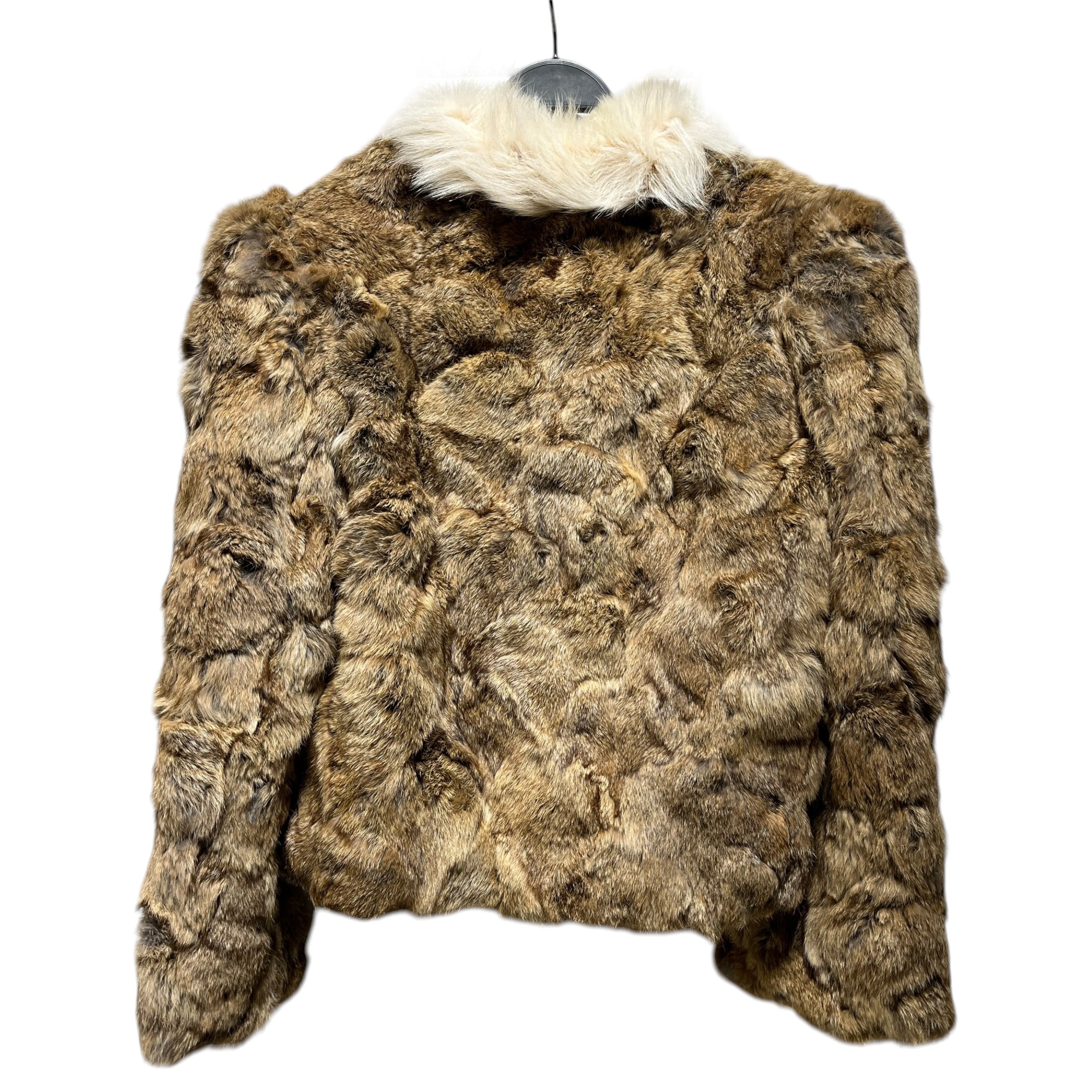 Vintage/Coat/L/BEG/White Collar/ Rabbit Fur view 2