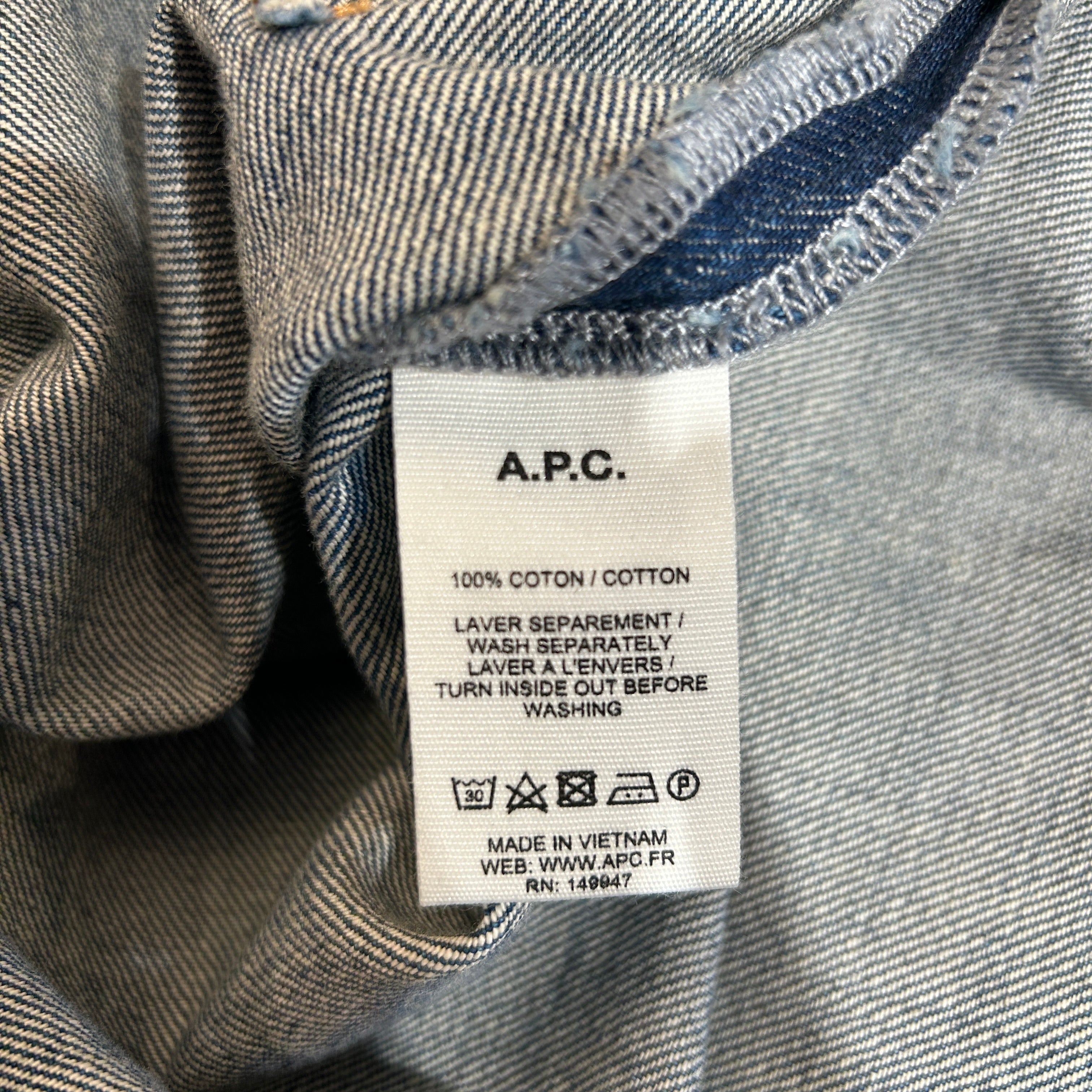 A.P.C./Denim Jkt/36/Denim/BLU/3 Pocket Denim Jacket view 4