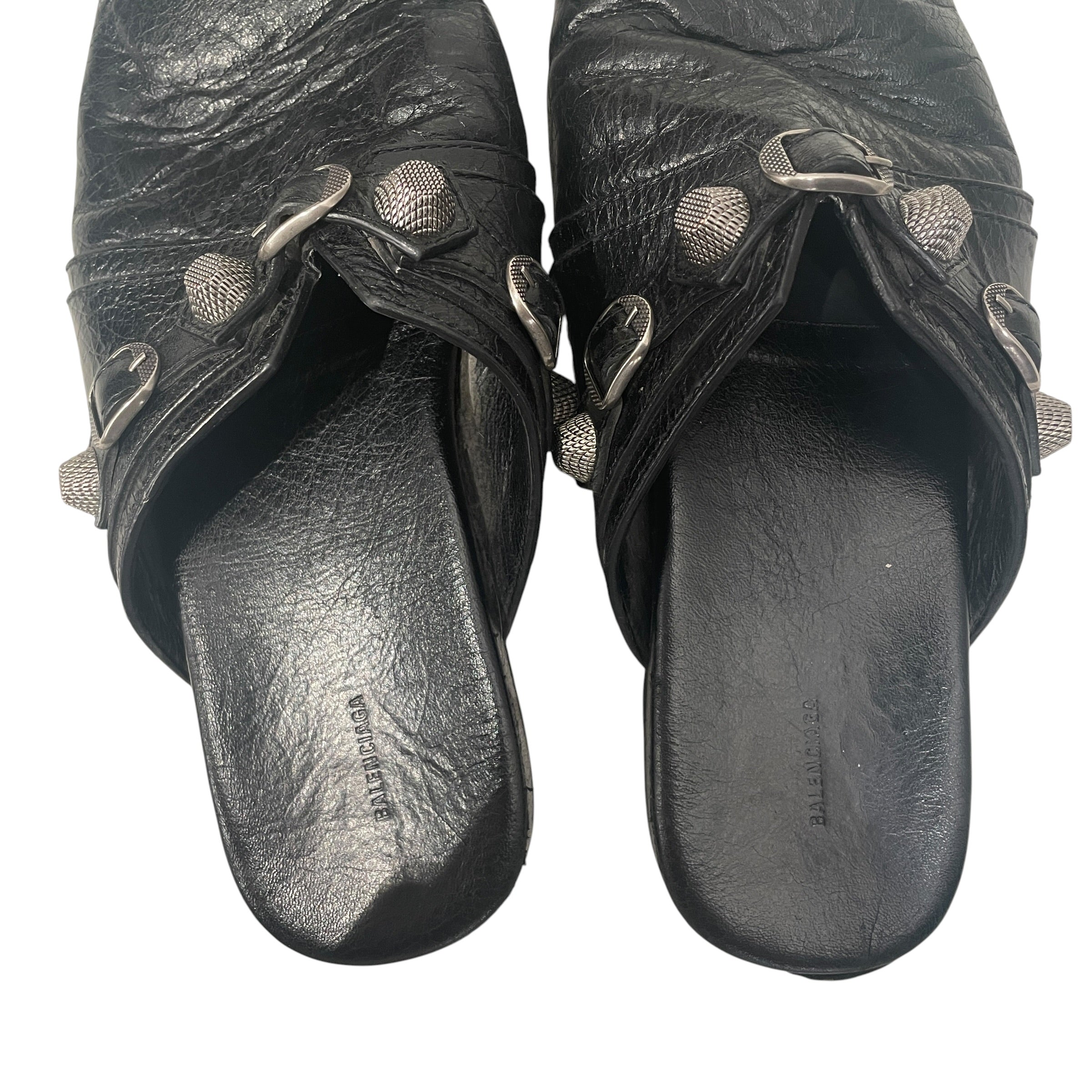 BALENCIAGA/Loafers/EU 41/Leather/BLK/COSY MULES view 3