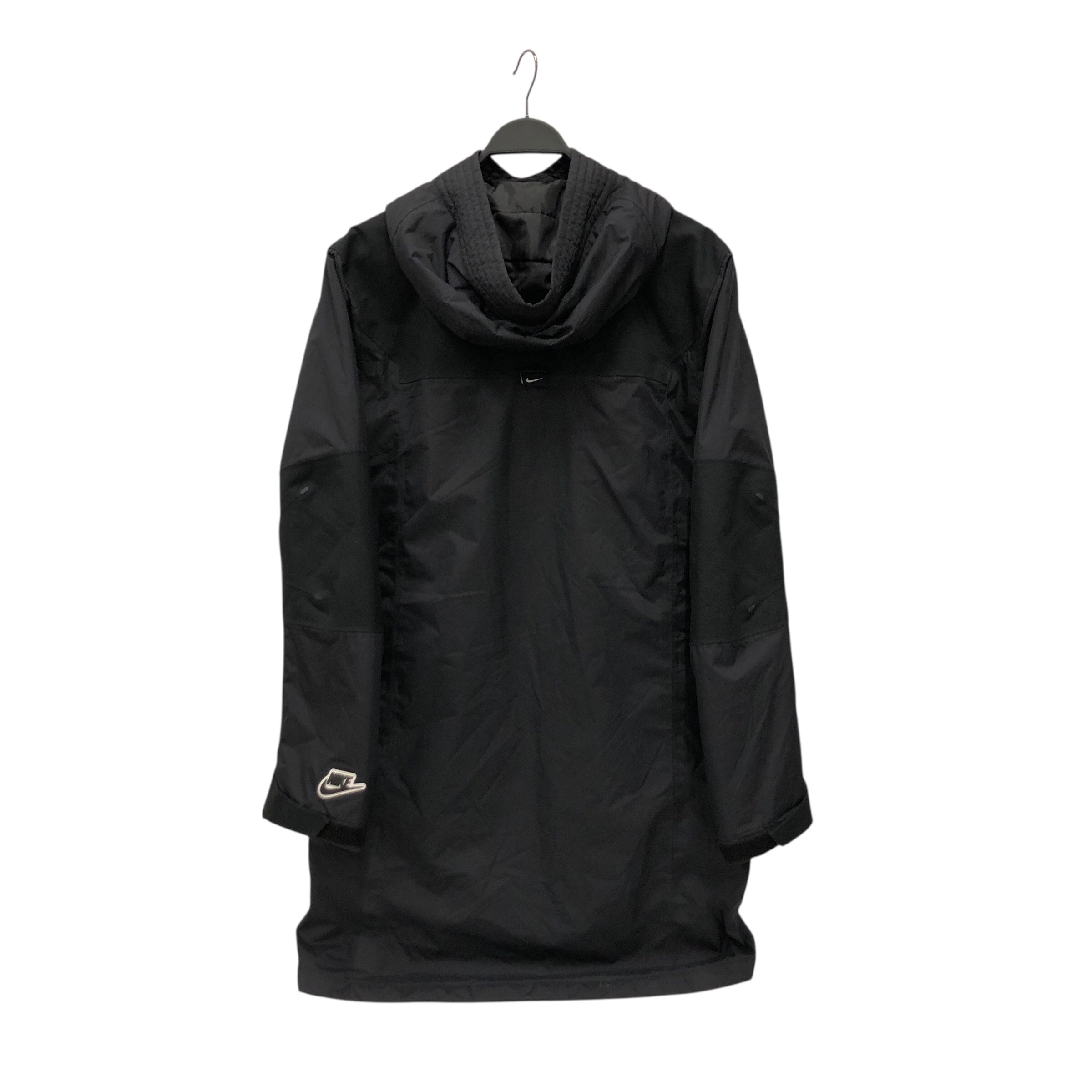NIKE/Coat/S/Polyester/BLK/Maxi Length/Zip up raincoat w down view 2