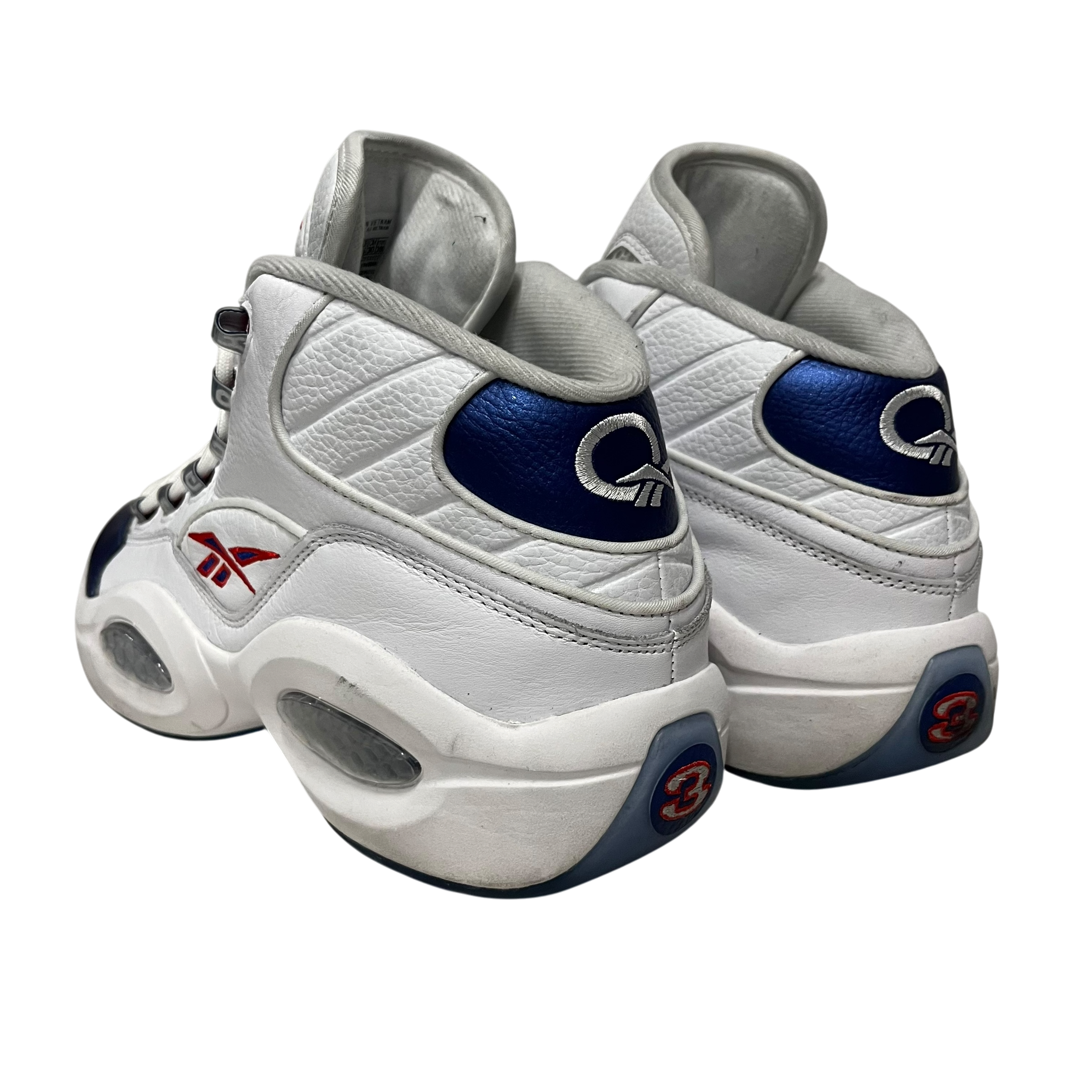 Reebok/Hi-Sneakers/US 12/Leather/WHT/Allen Iverson view 2