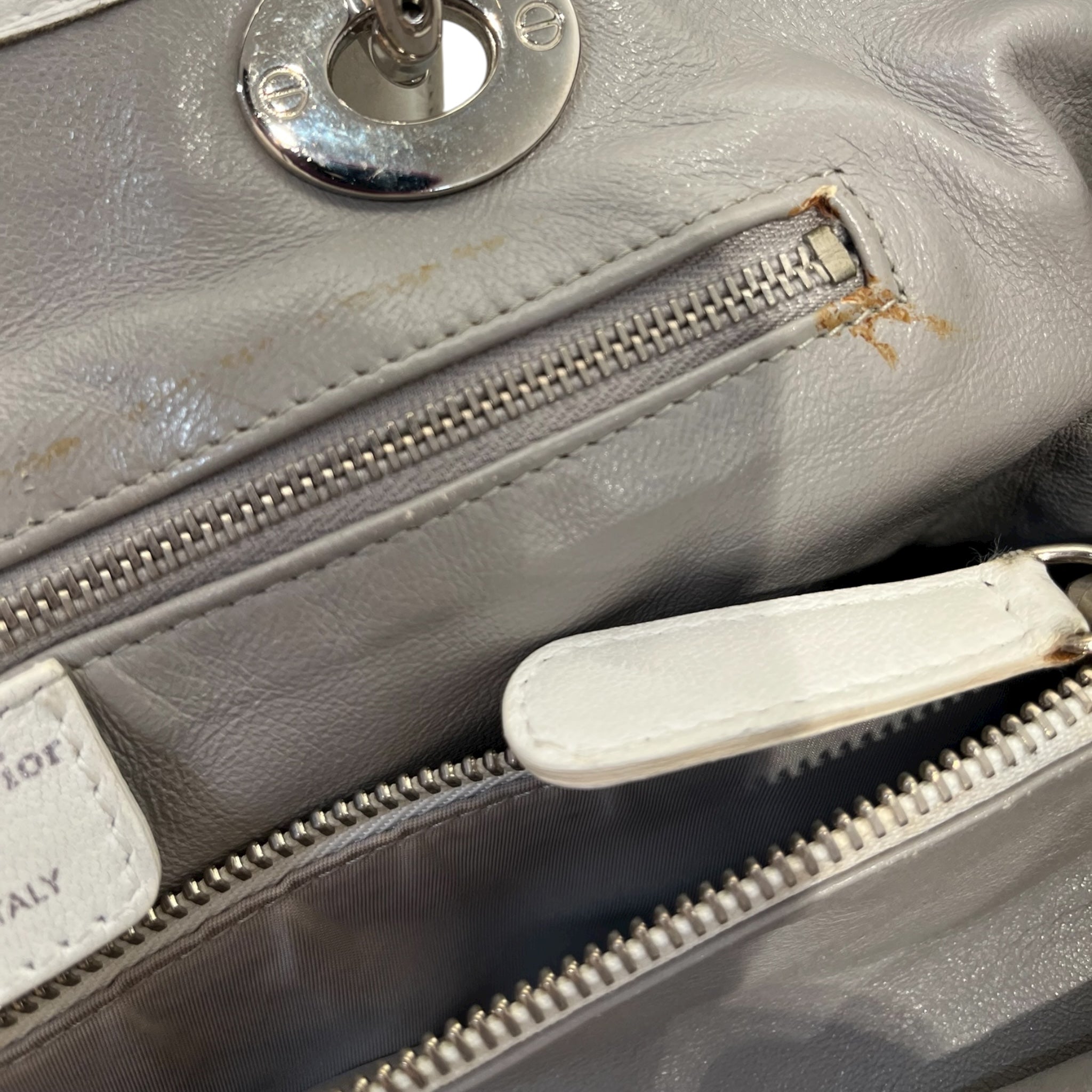Christian Dior/Bag/Leather/WHT/ view 8