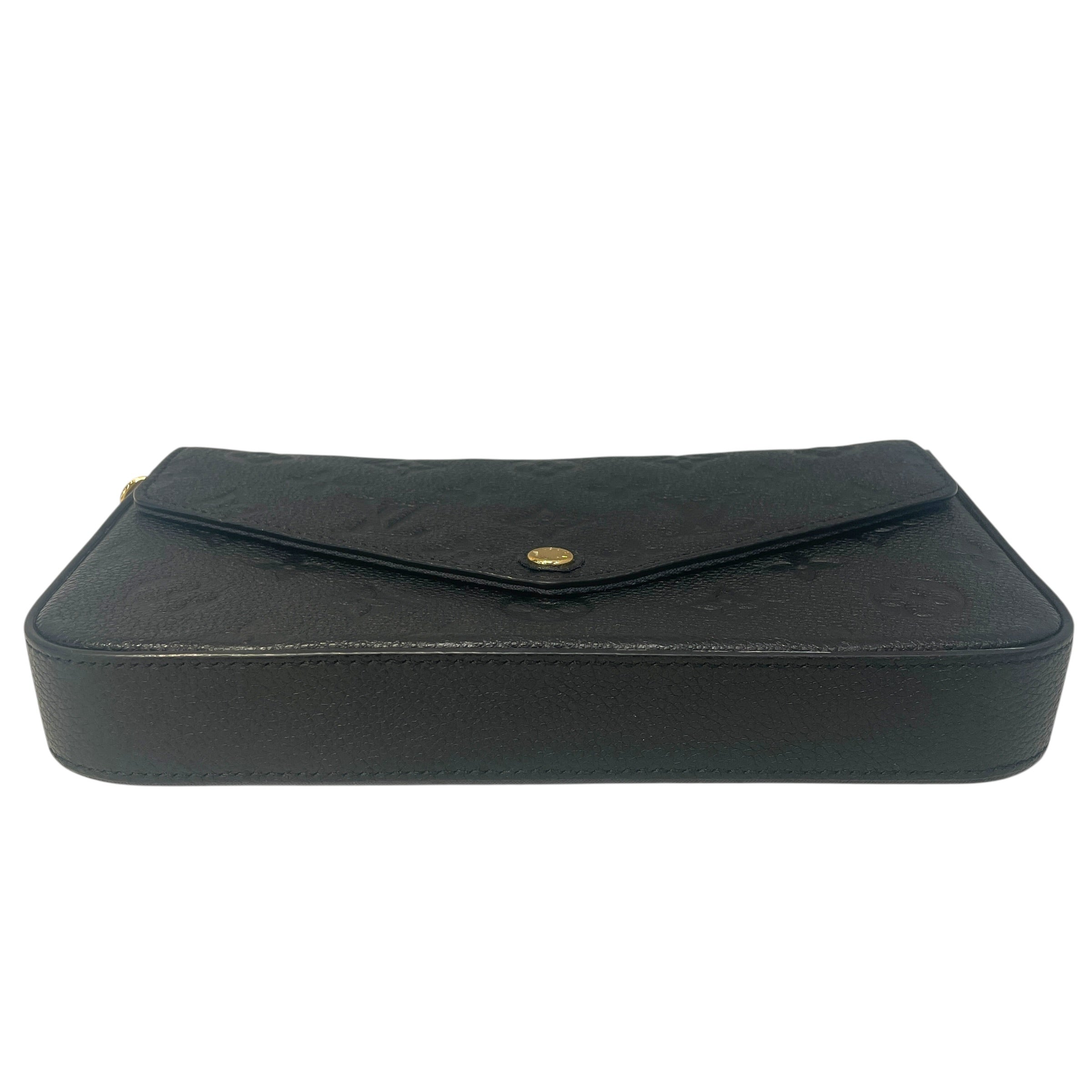 LOUIS VUITTON/Cross Body Bag/Monogram/Leather/BLK/Pochette Felicie Empriente view 5