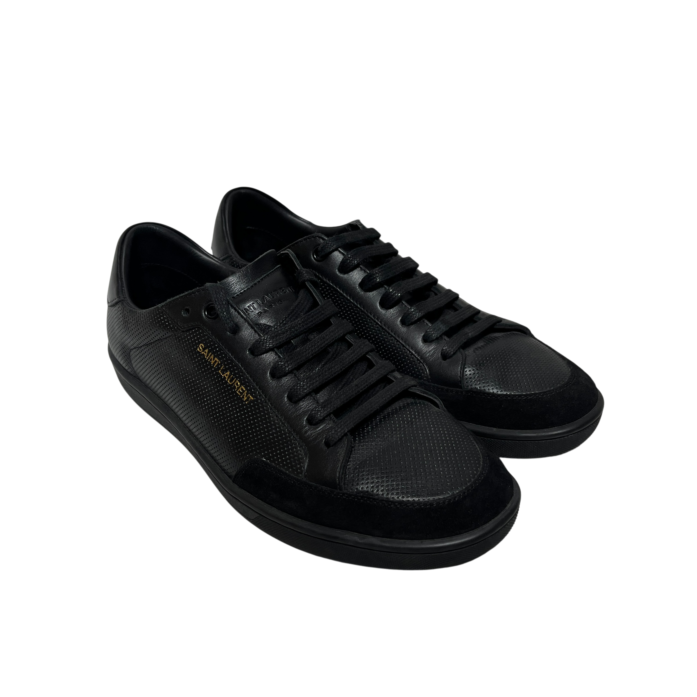 SAINT LAURENT/Low-Sneakers/US 9/Leather/BLK/LEATHER SNEAKER view 1