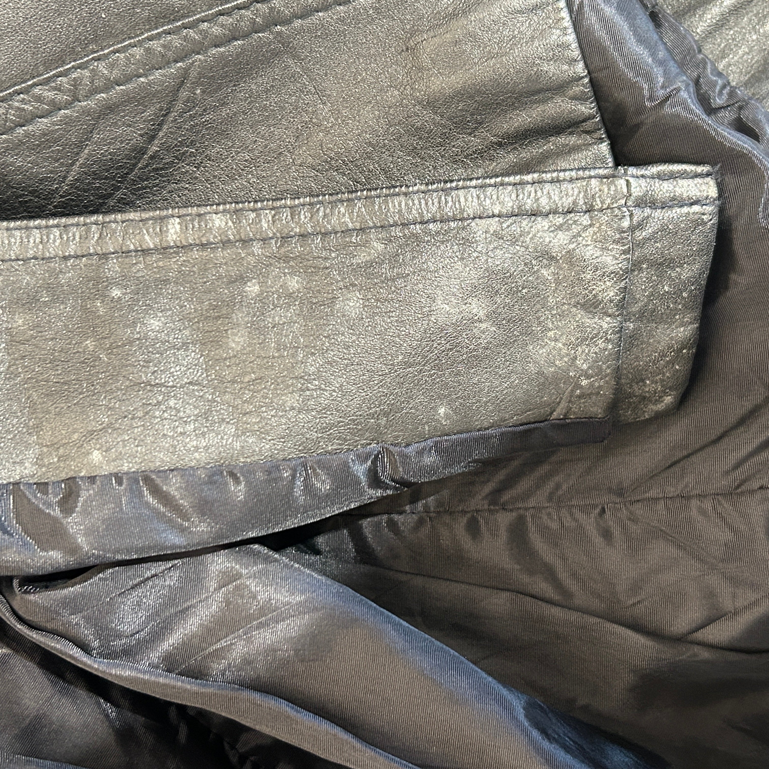 Vintage/Coat/8/Leather/BLK/Belted Trench view 11