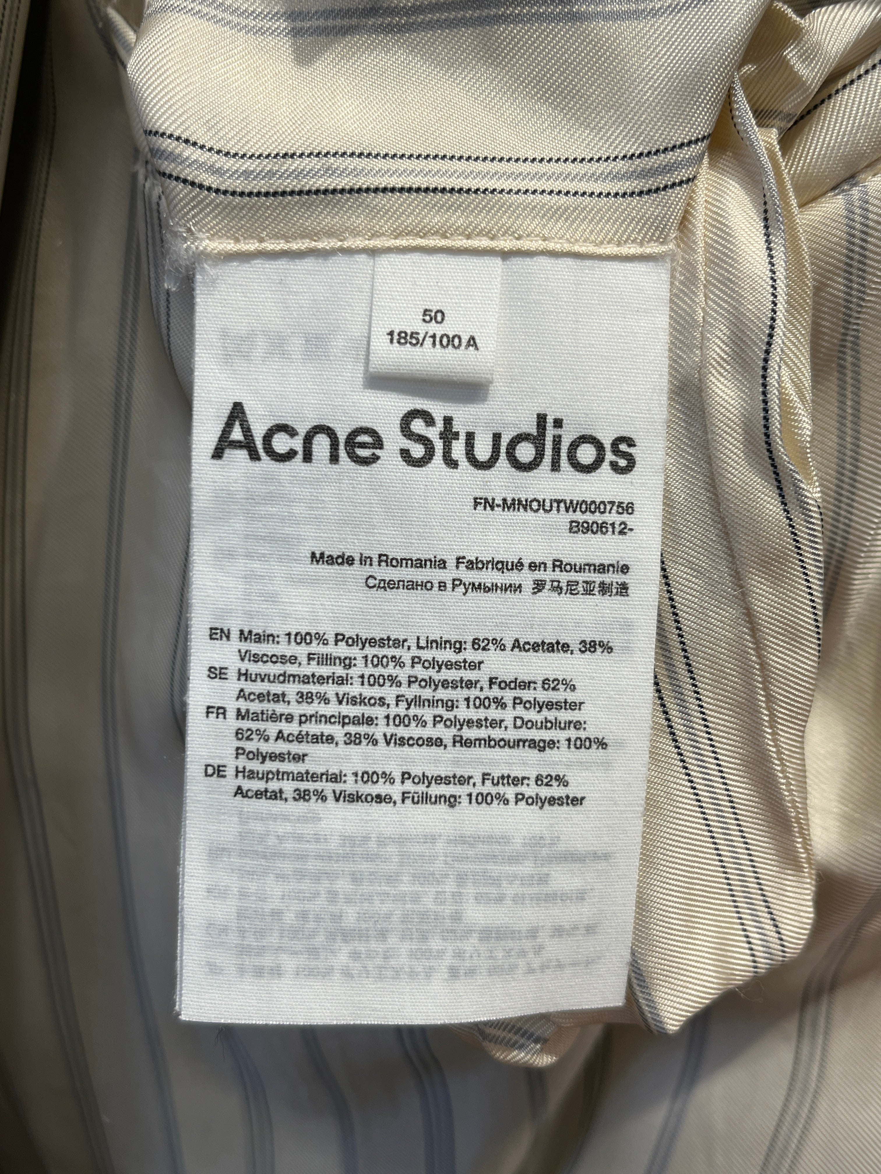Acne Studios/Jacket/50/GRN/PLAID SLEEVE BOMBER JACKET view 3