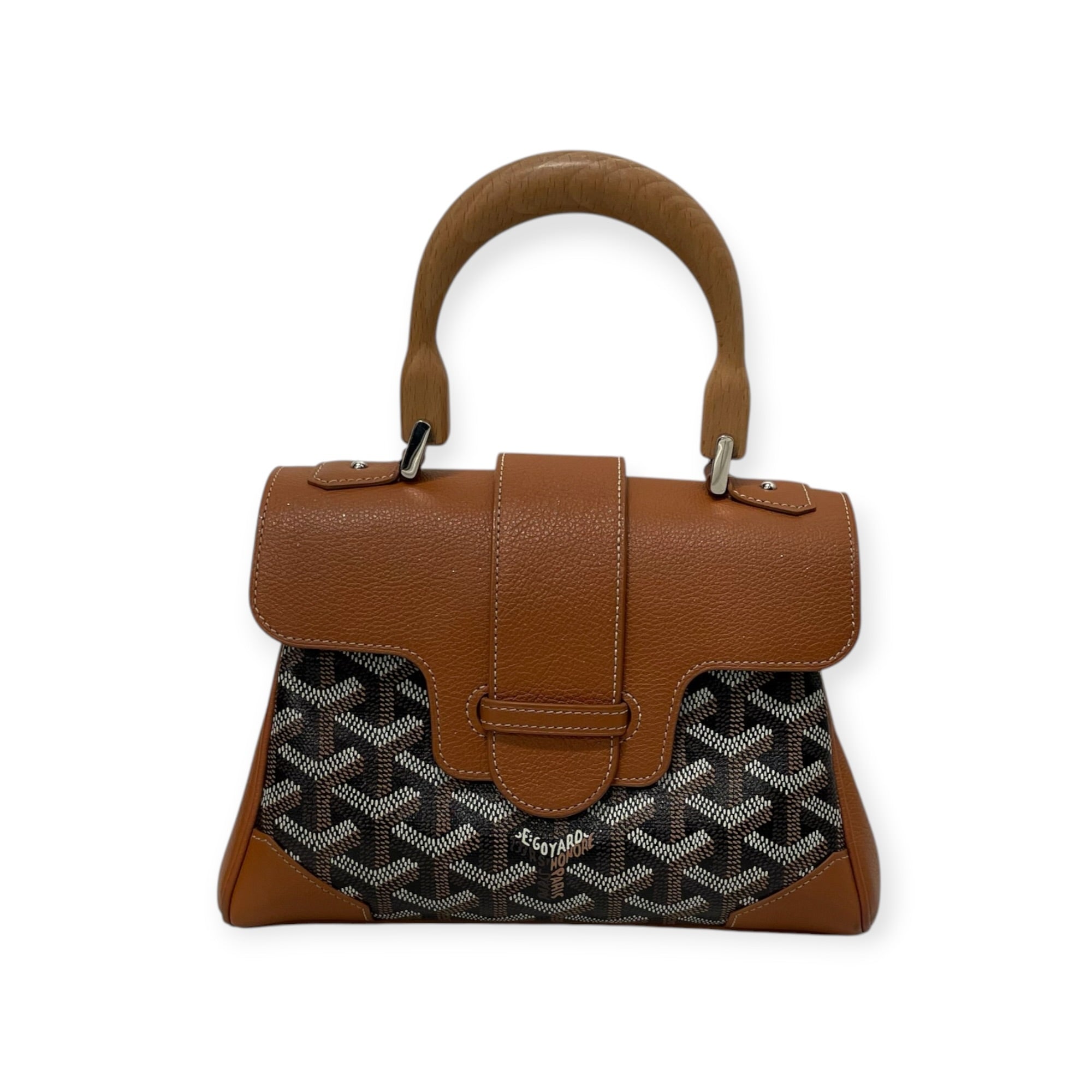 GOYARD/Hand Bag/Monogram/BRW/Mini Saigon view 3
