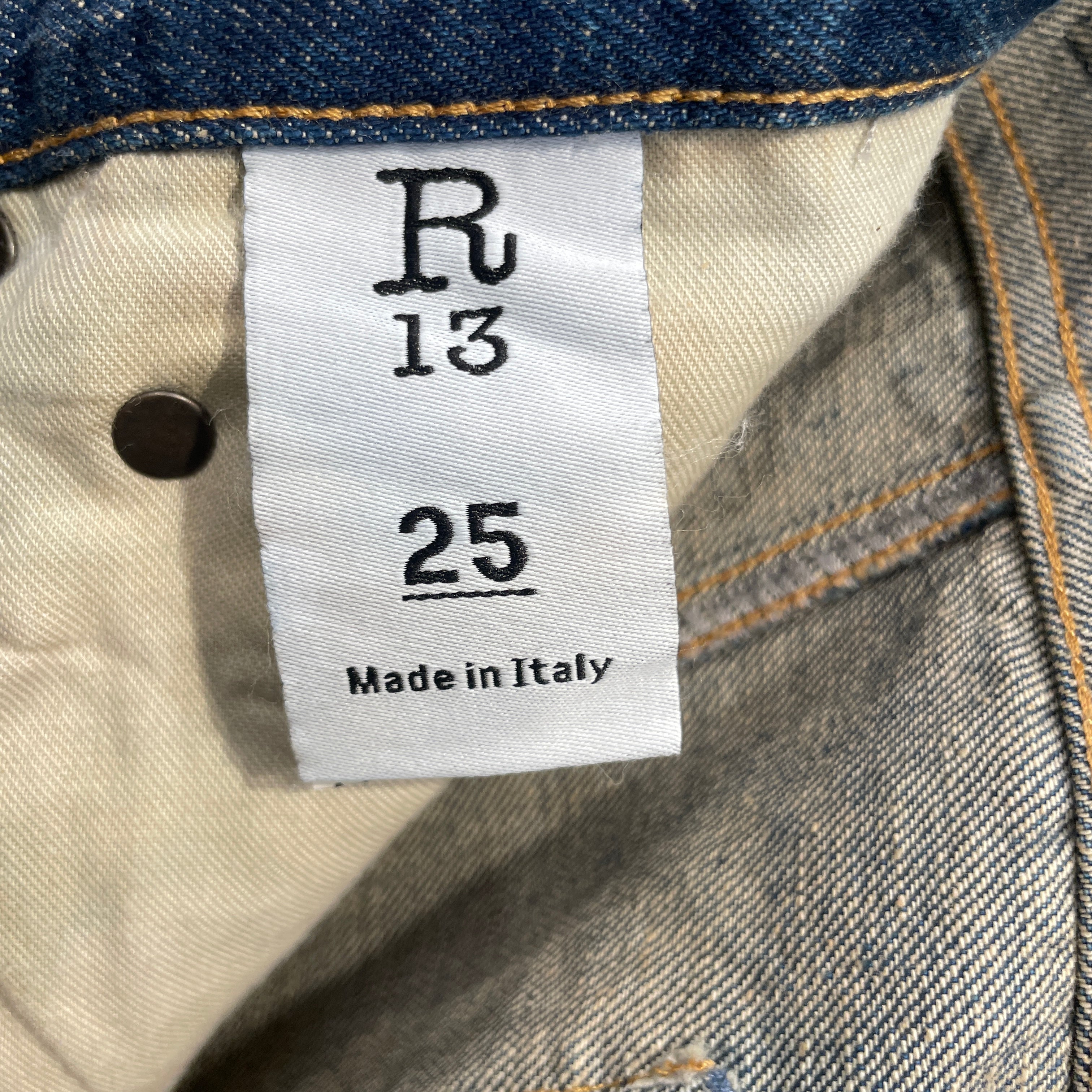 R13/Wide Leg Pants/25/Denim/IDG/EXTREME BARREL LEG view 3