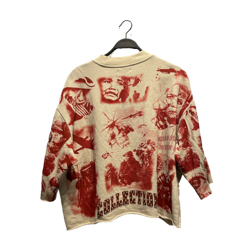 Prestige/SS Shirt/L/Cotton/WHT/All Over Print/